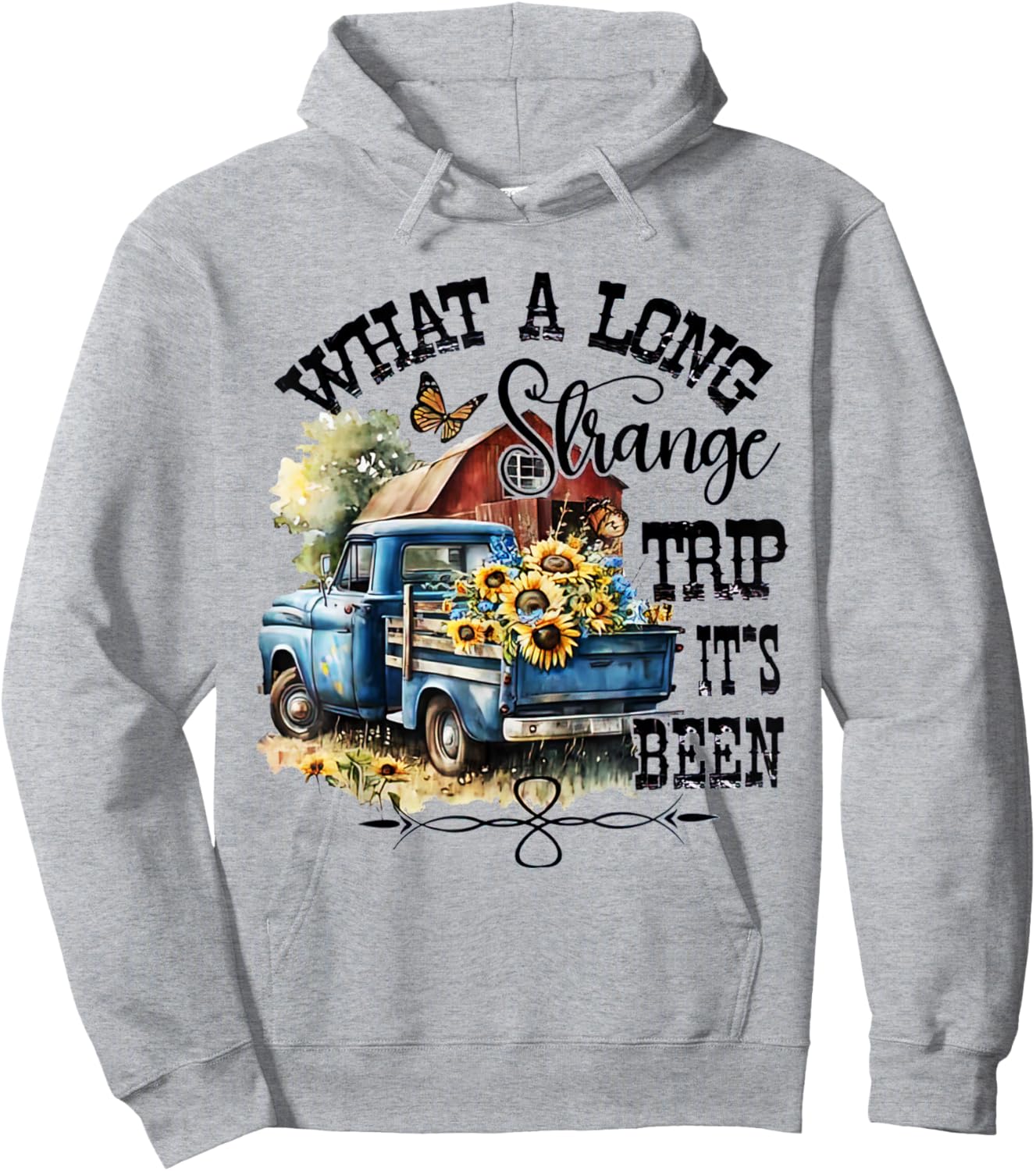 What A Long Strange Trip It's Been Hippie Tye Dye Hoodie - Hoodie | Ash
