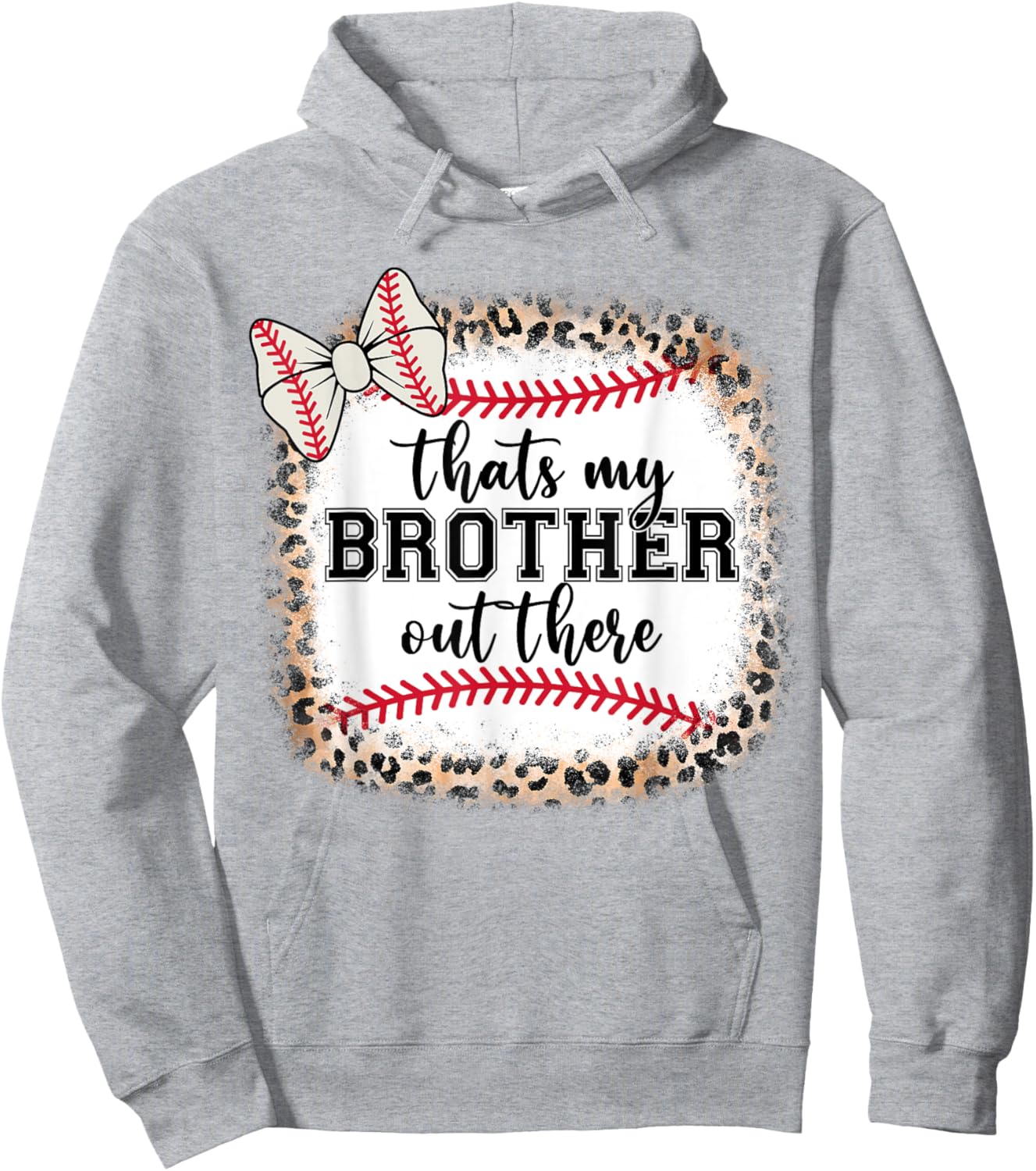 Little Sister Biggest Fan My Brother There Teen Girl Toddler Hoodie - Hoodie | Ash