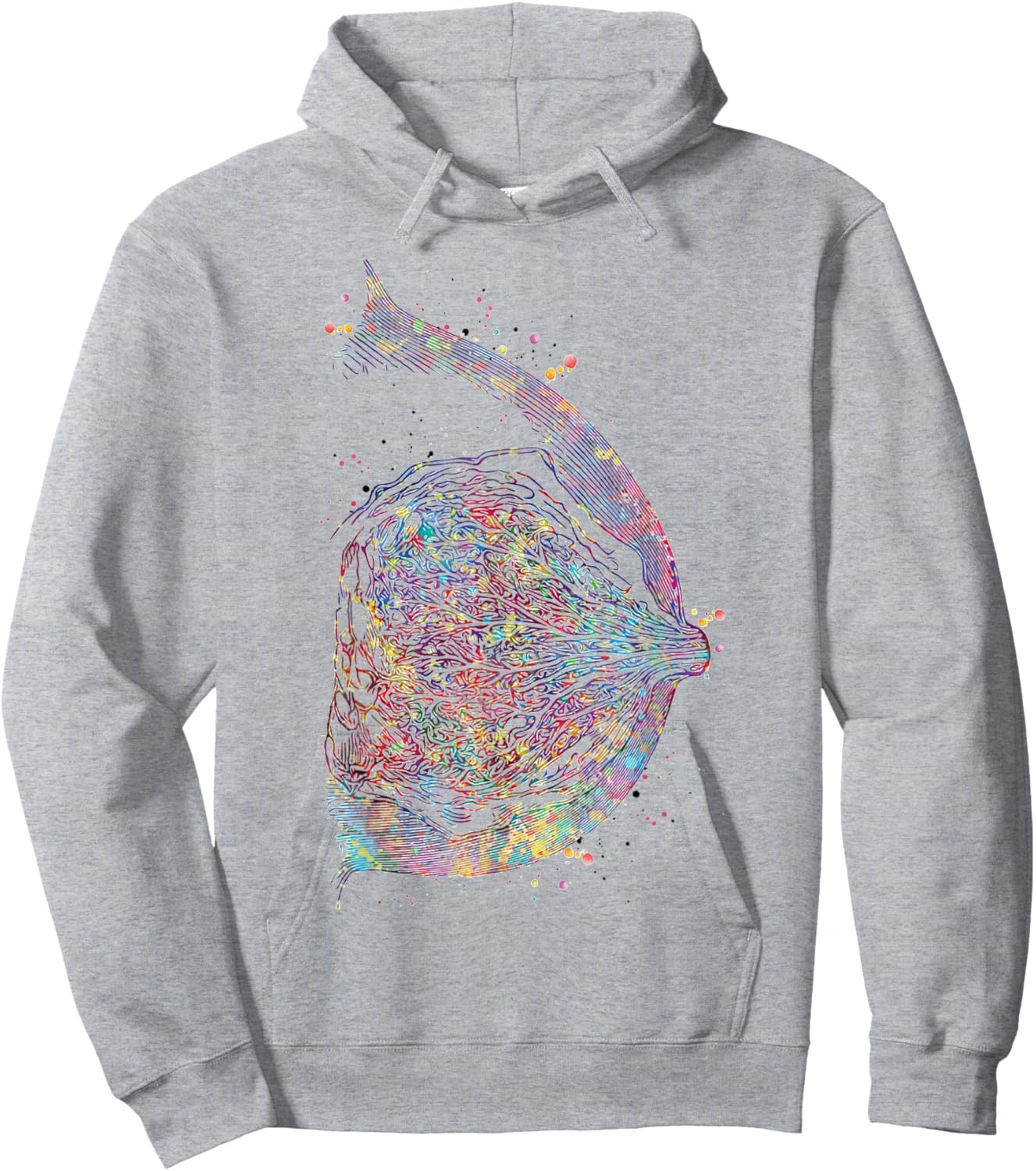 Breast Anatomy Watercolor Breast Cancer Medical Hoodie - Hoodie | Ash