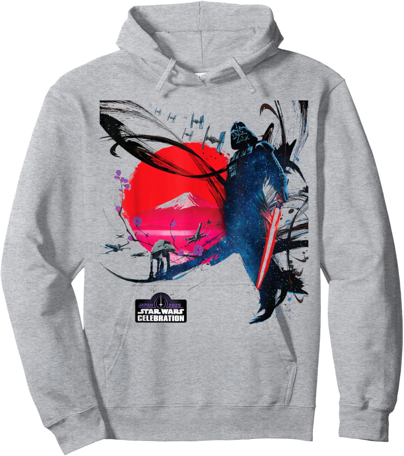 Star Wars Celebration Japan 2025 Key Art Darth Vader & Logo Hoodie - Hoodie | Ash