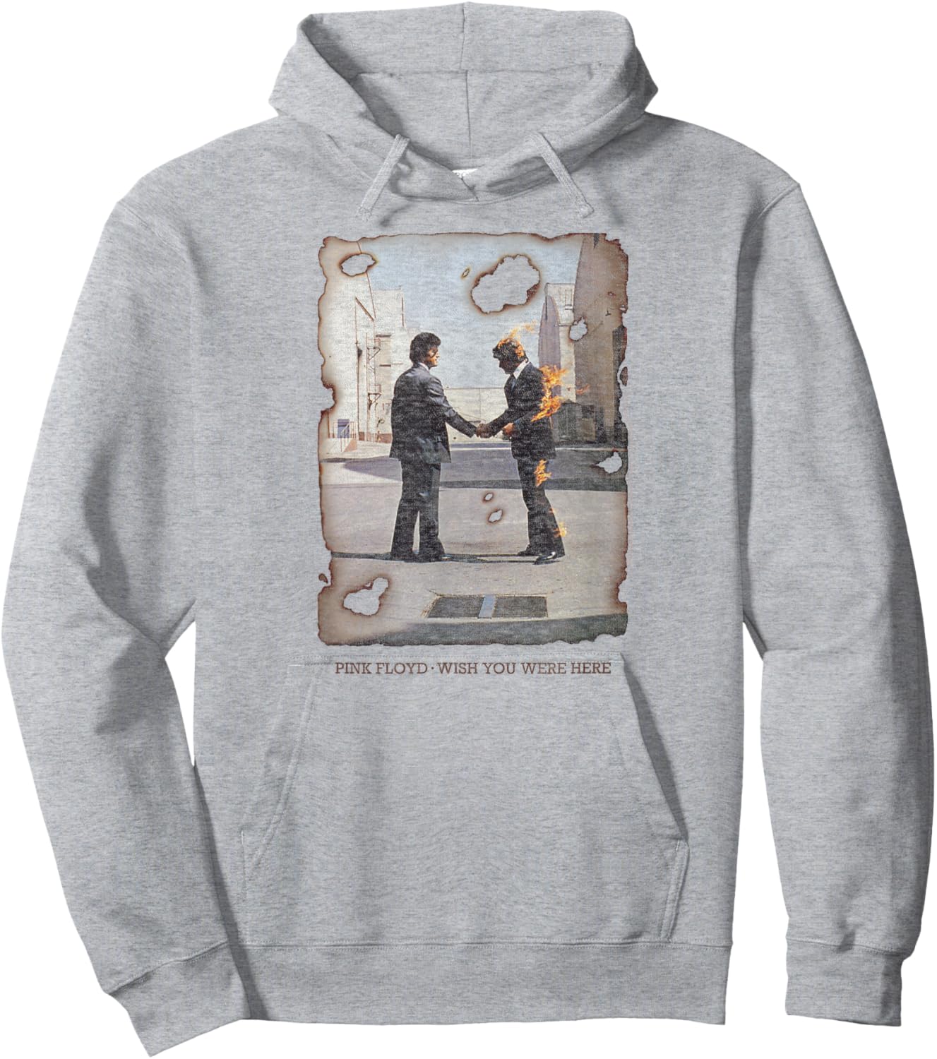 Pink Floyd - Wish You were Here Music Album Cover Hoodie - Hoodie | Ash