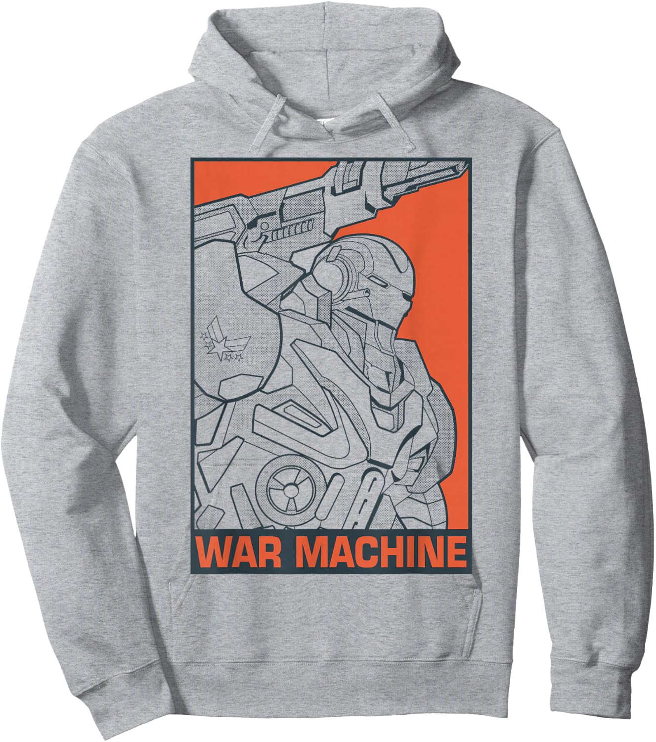 Marvel Avengers Endgame War Machine Pop Art Graphic Hoodie - Hoodie | Ash