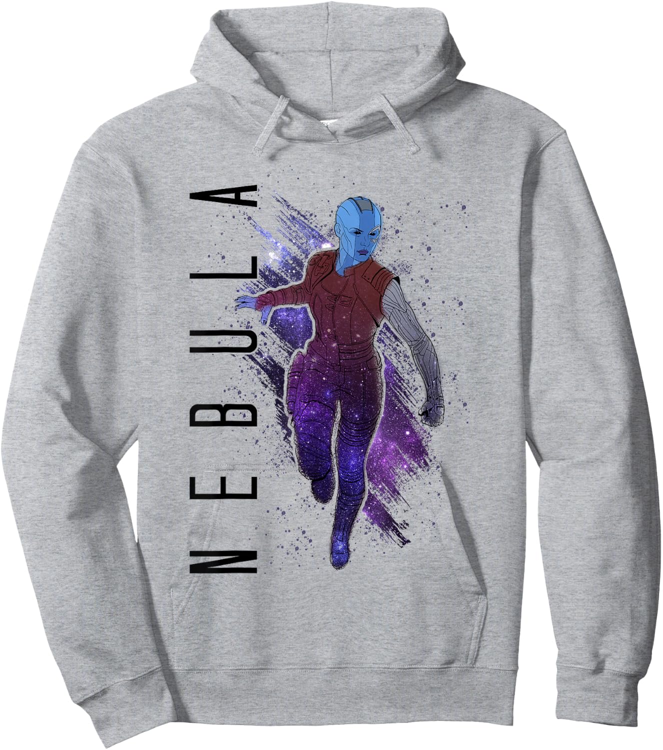 Marvel Avengers Endgame Nebula Galaxy Painted Hoodie - Hoodie | Ash