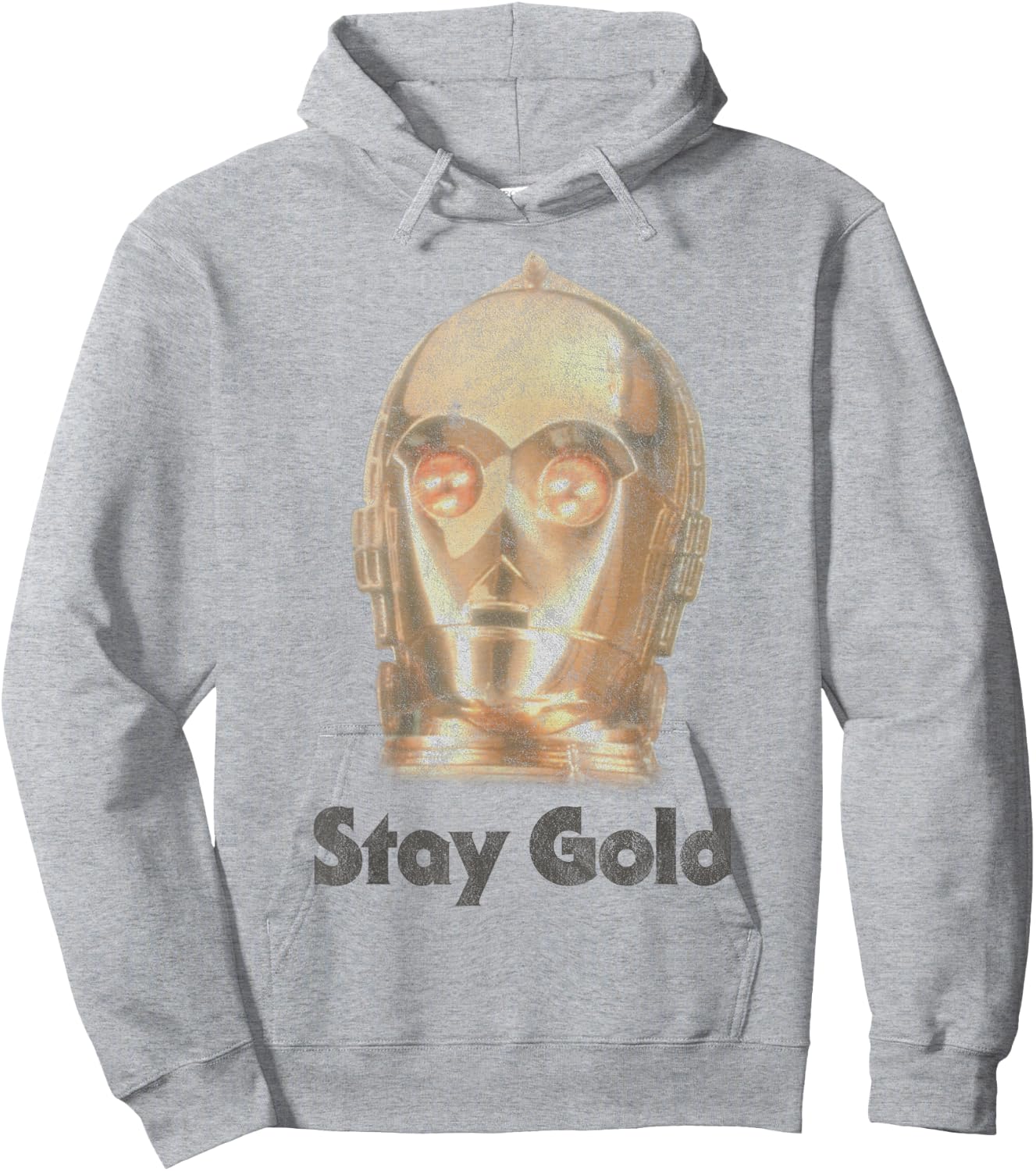 Star Wars The Rise of Skywalker C-3PO Stay Gold Hoodie - Hoodie | Ash