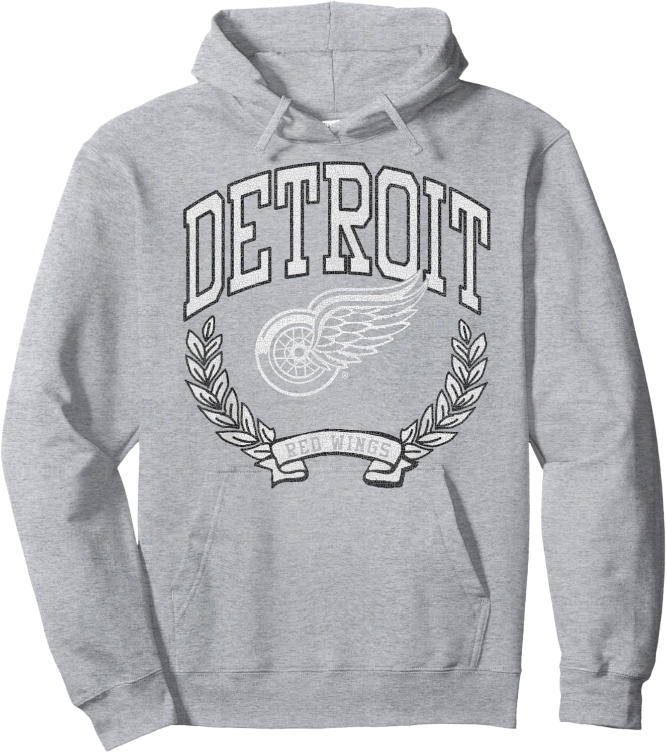 Detroit Red Wings Vintage Victory Red Officially Licensed Hoodie - Hoodie | Ash