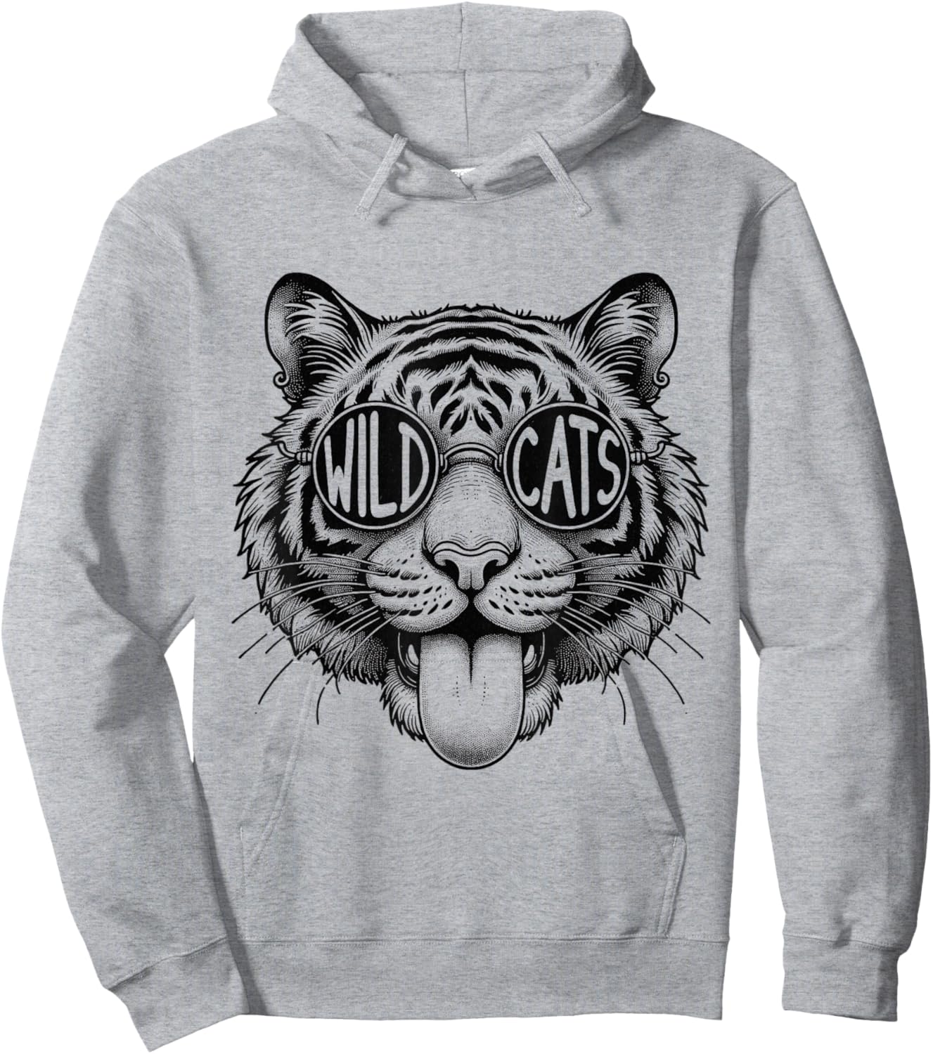 Wildcats School Sports Fan Team Spirit Back To school Hoodie - Hoodie | Ash