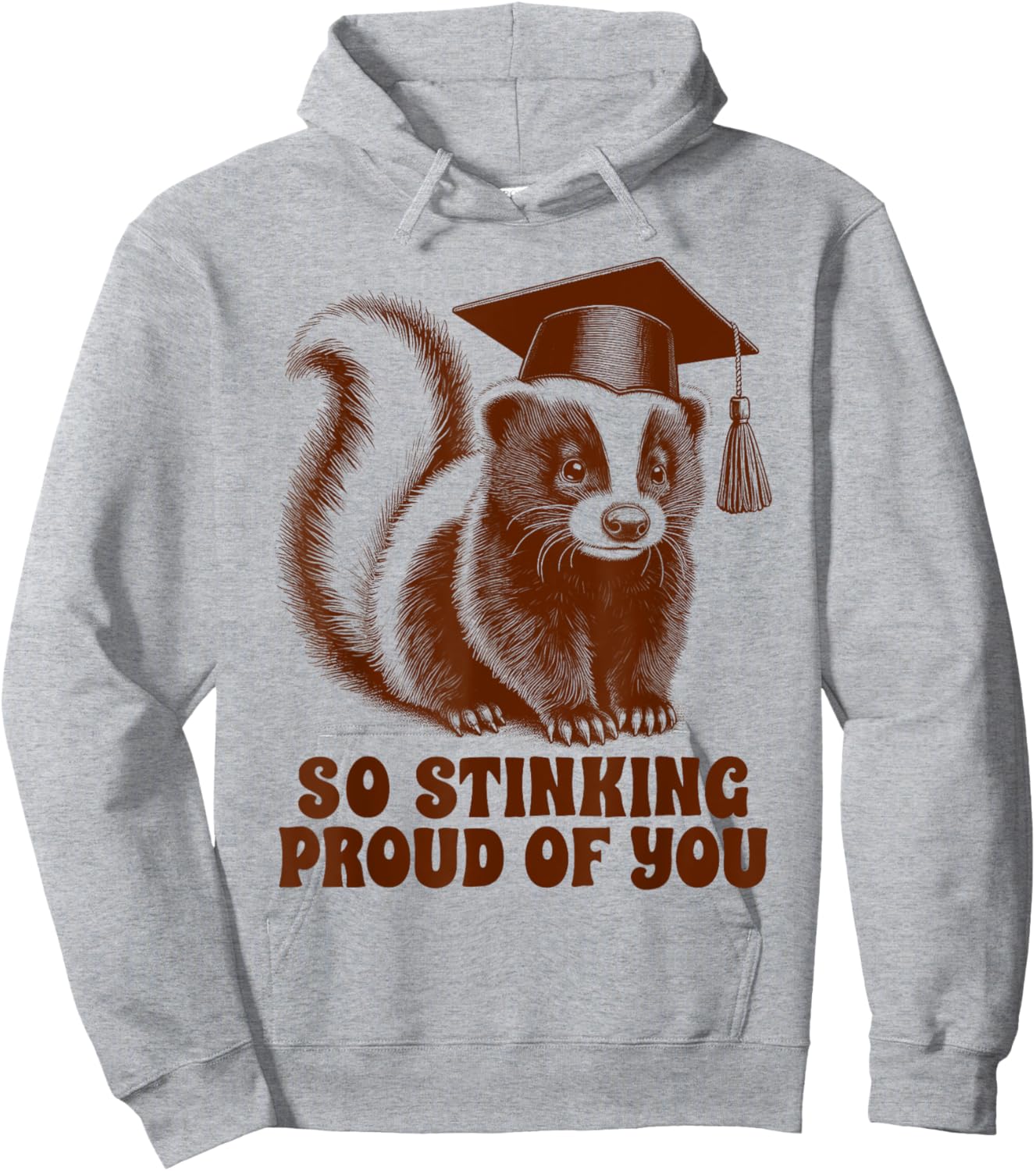 Graduation Day Senior Mom Skunk So Stinking Proud Of You Hoodie - Hoodie | Ash