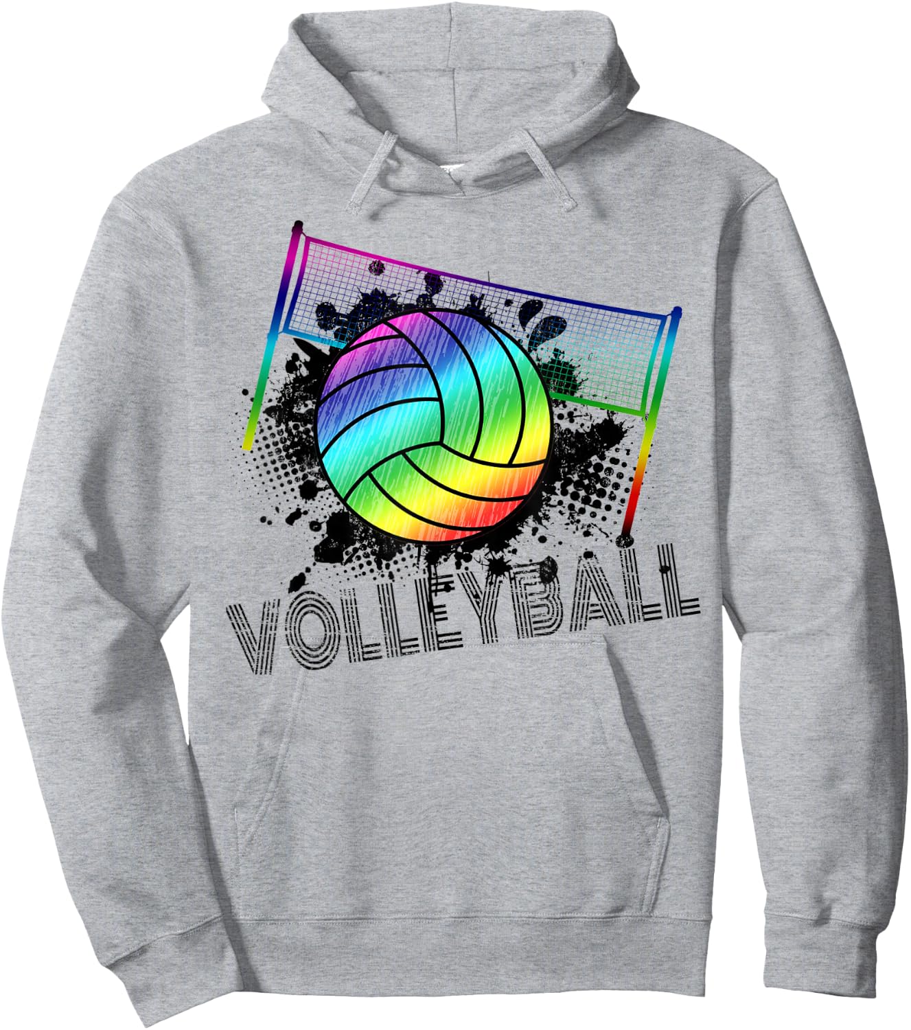 Volleyball Tie Dye Blue Purple Teenage Girls Perfect Hoodie - Hoodie | Ash