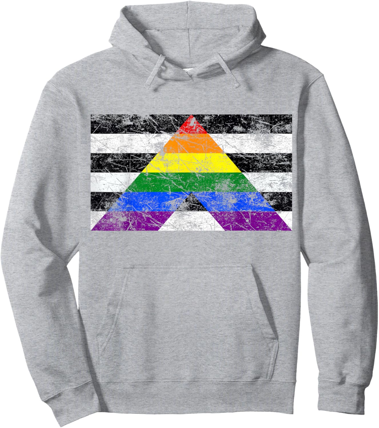 Gerade Ally Flagge Hoodie - Hoodie | Ash