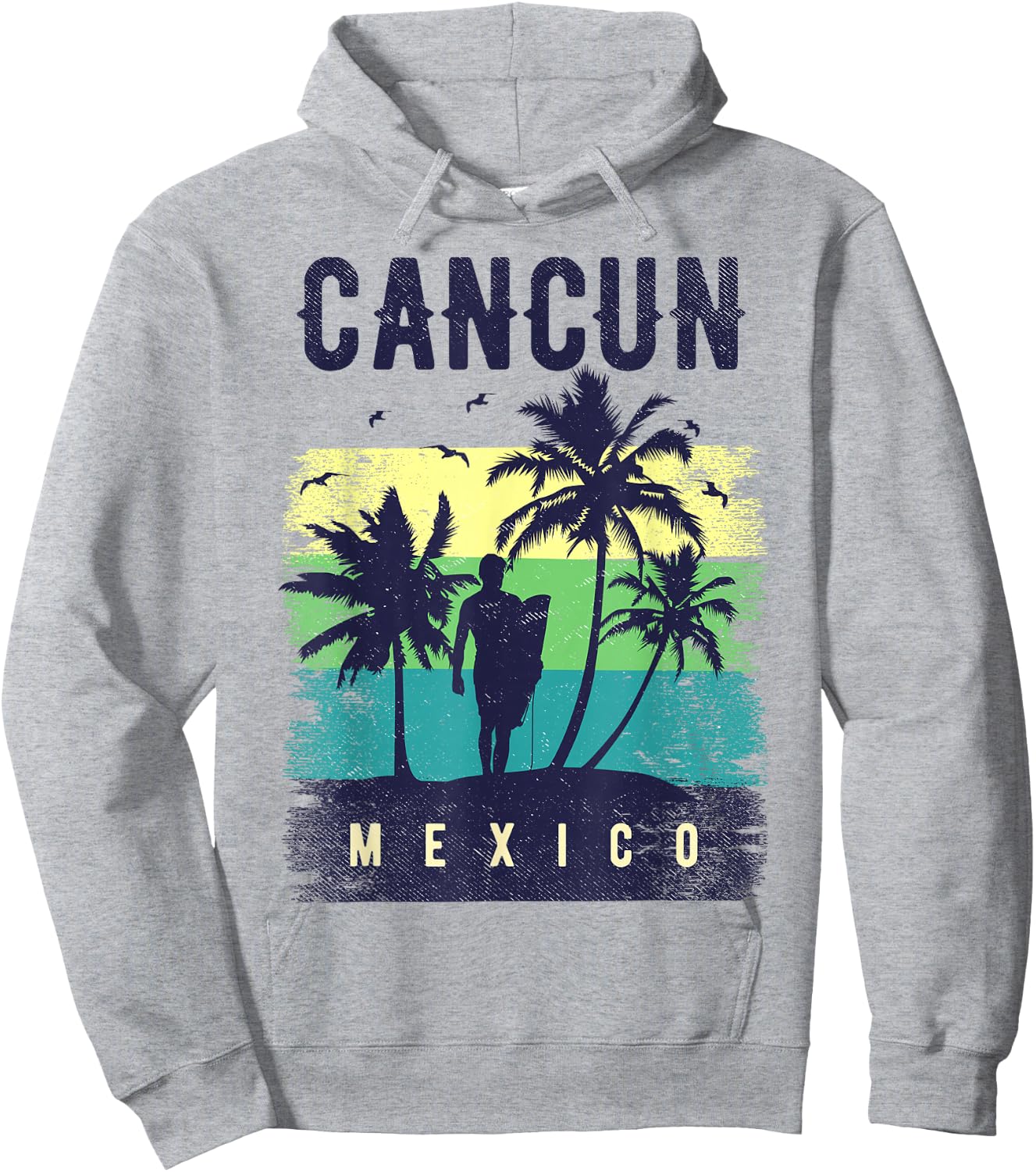 Cancun Vacation Outfits Surfing Men Mexico Souvenirs Cancun Hoodie - Hoodie | Ash