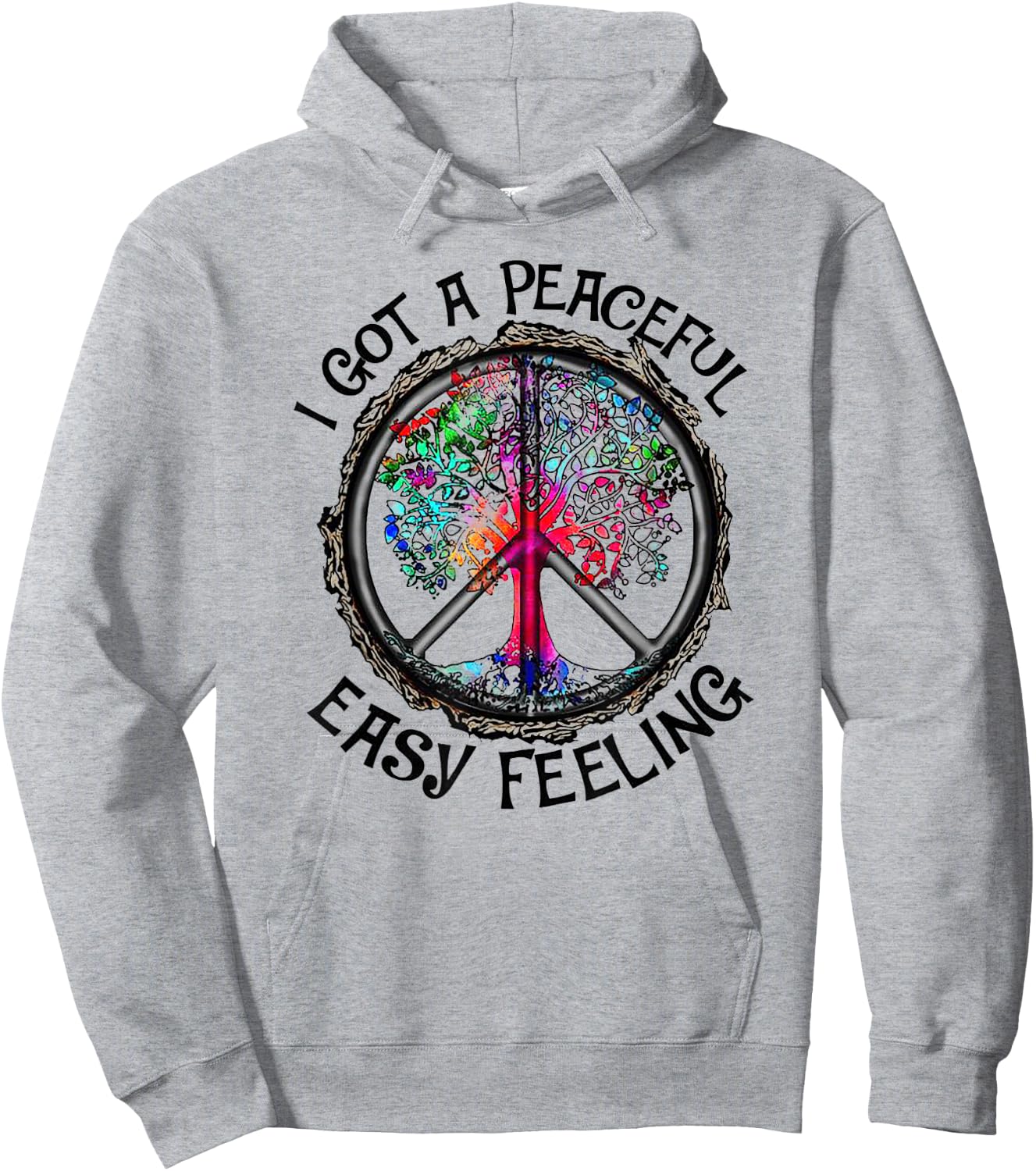 I Got Peaceful Easy Feeling - Hippie Peaceful Shirt Hoodie - Hoodie | Ash