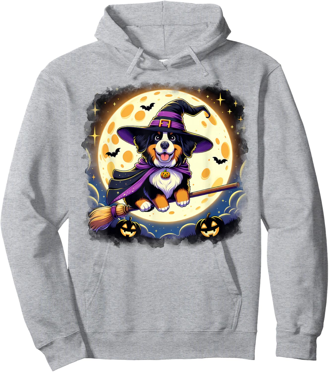 Bernese Mountain Dog Lover Halloween Costume Girls Hoodie - Hoodie | Ash