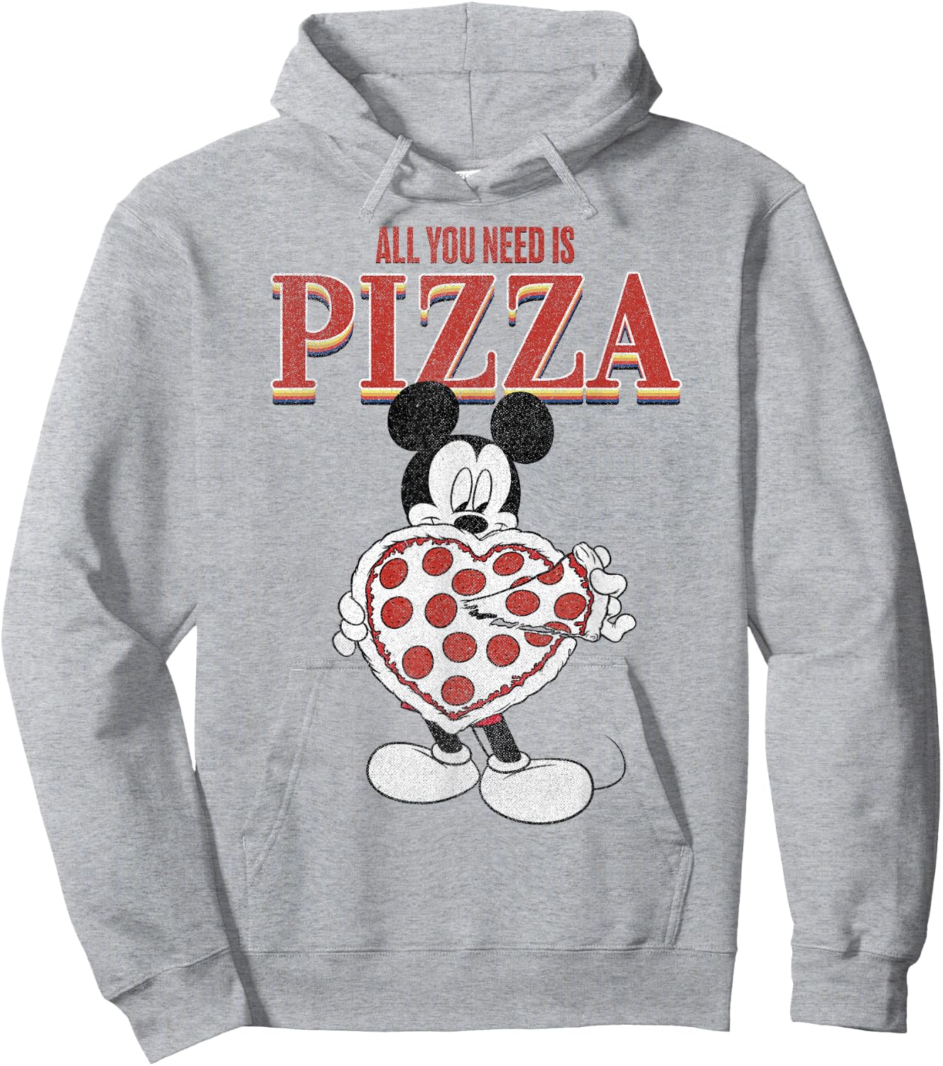 Disney Mickey And Friends Mickey All You Need Is Pizza Hoodie - Hoodie | Ash