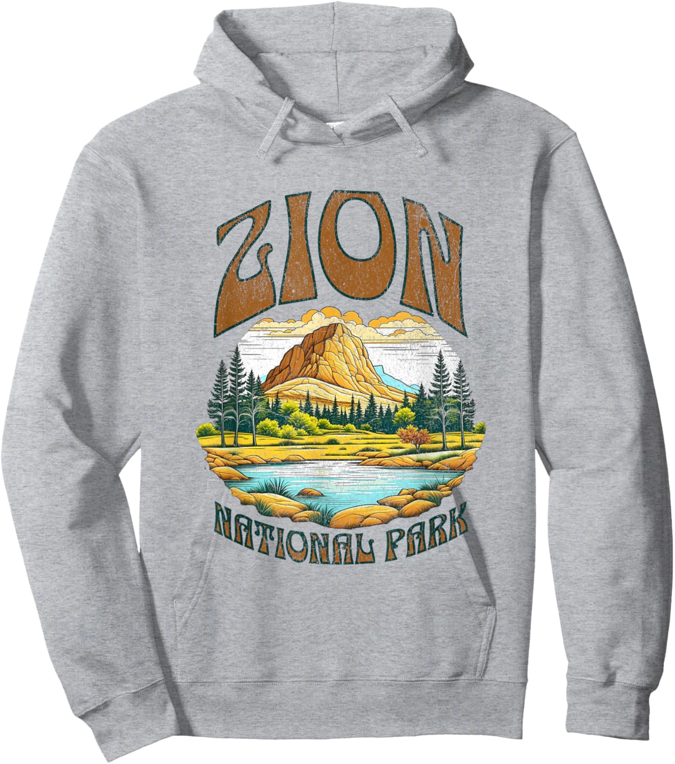 Zion National Park Hoodie - Hoodie | Ash