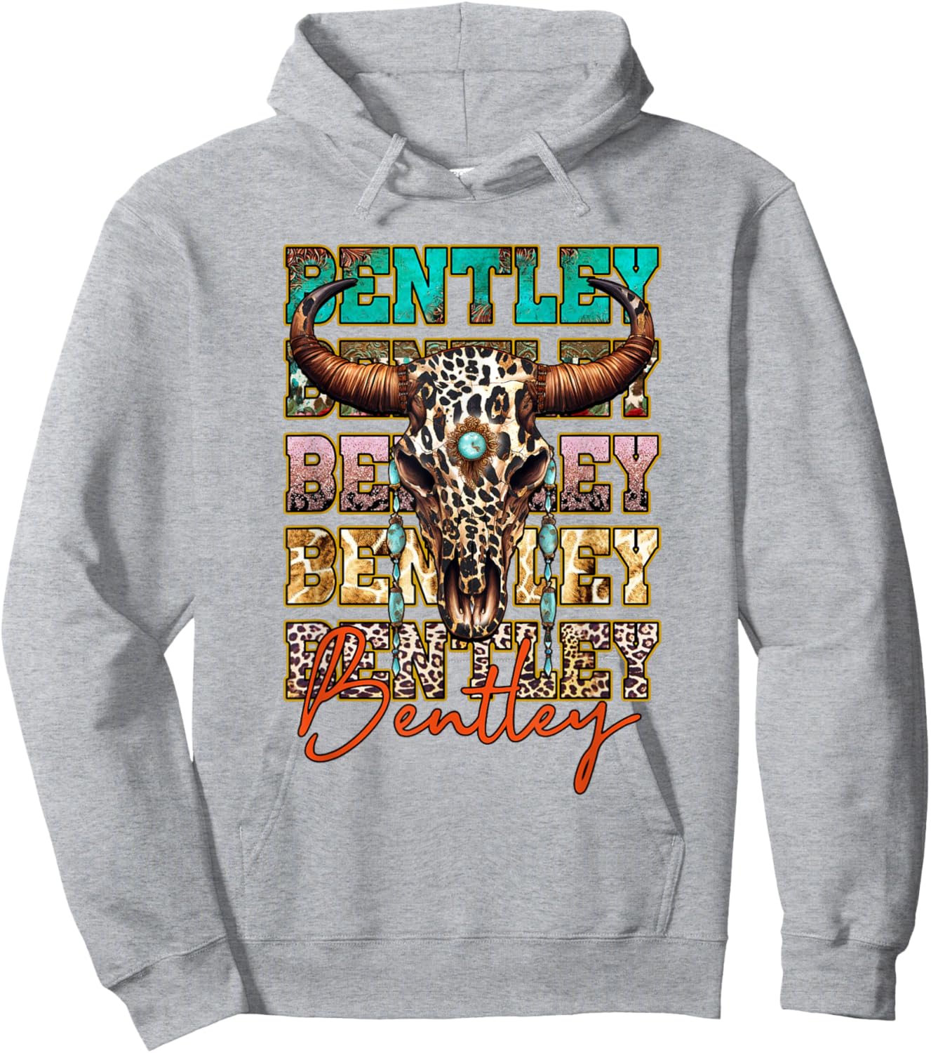 Graphic Bentley Personalized Name Retro Outfit Name Pride Hoodie - Hoodie | Ash
