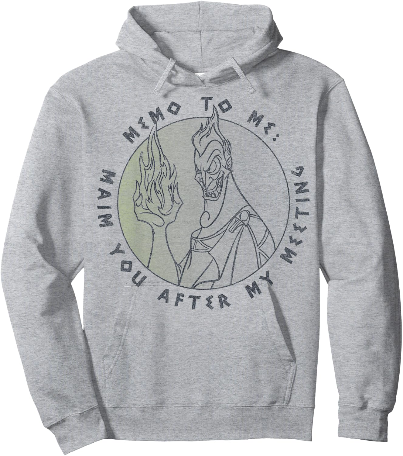 Disney Hercules Hades Memo to Me Maim You After My Meeting Hoodie - Hoodie | Ash