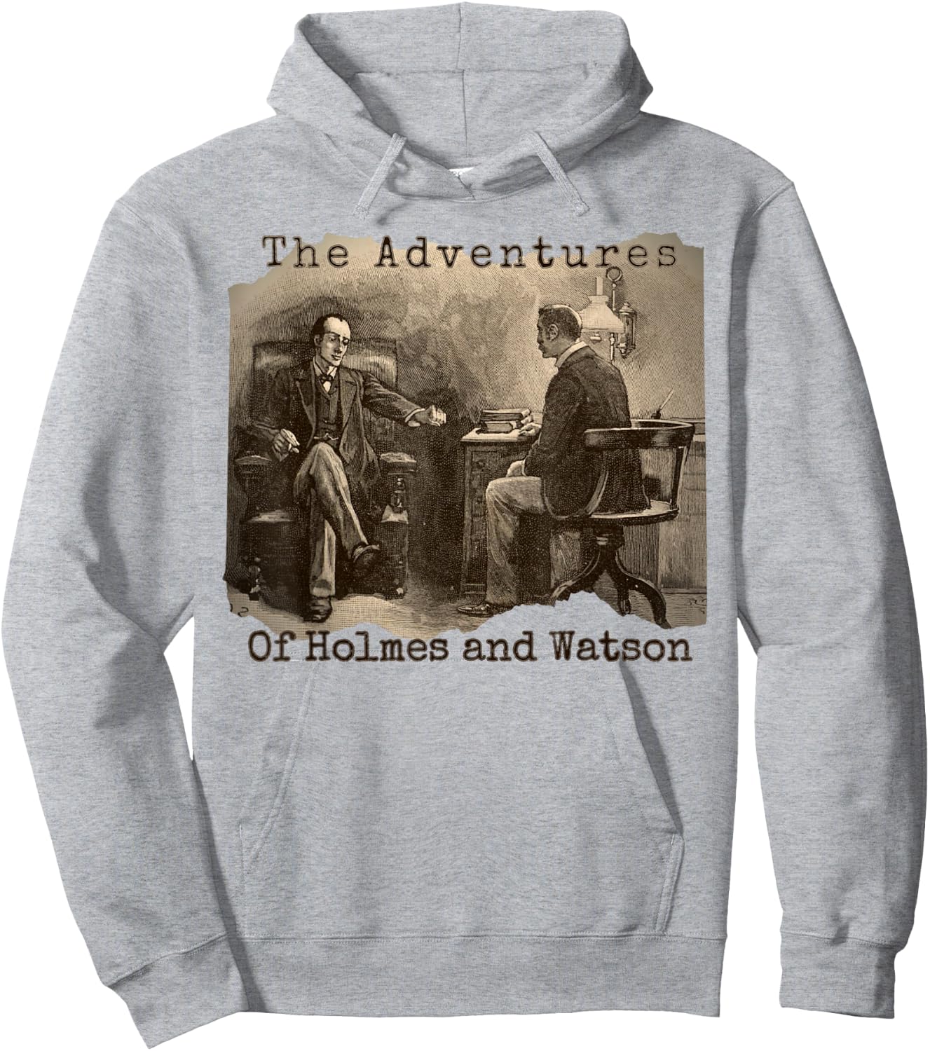 Adventures of Holmes and Watson - Sherlock Holmes Mystery Hoodie - Hoodie | Ash