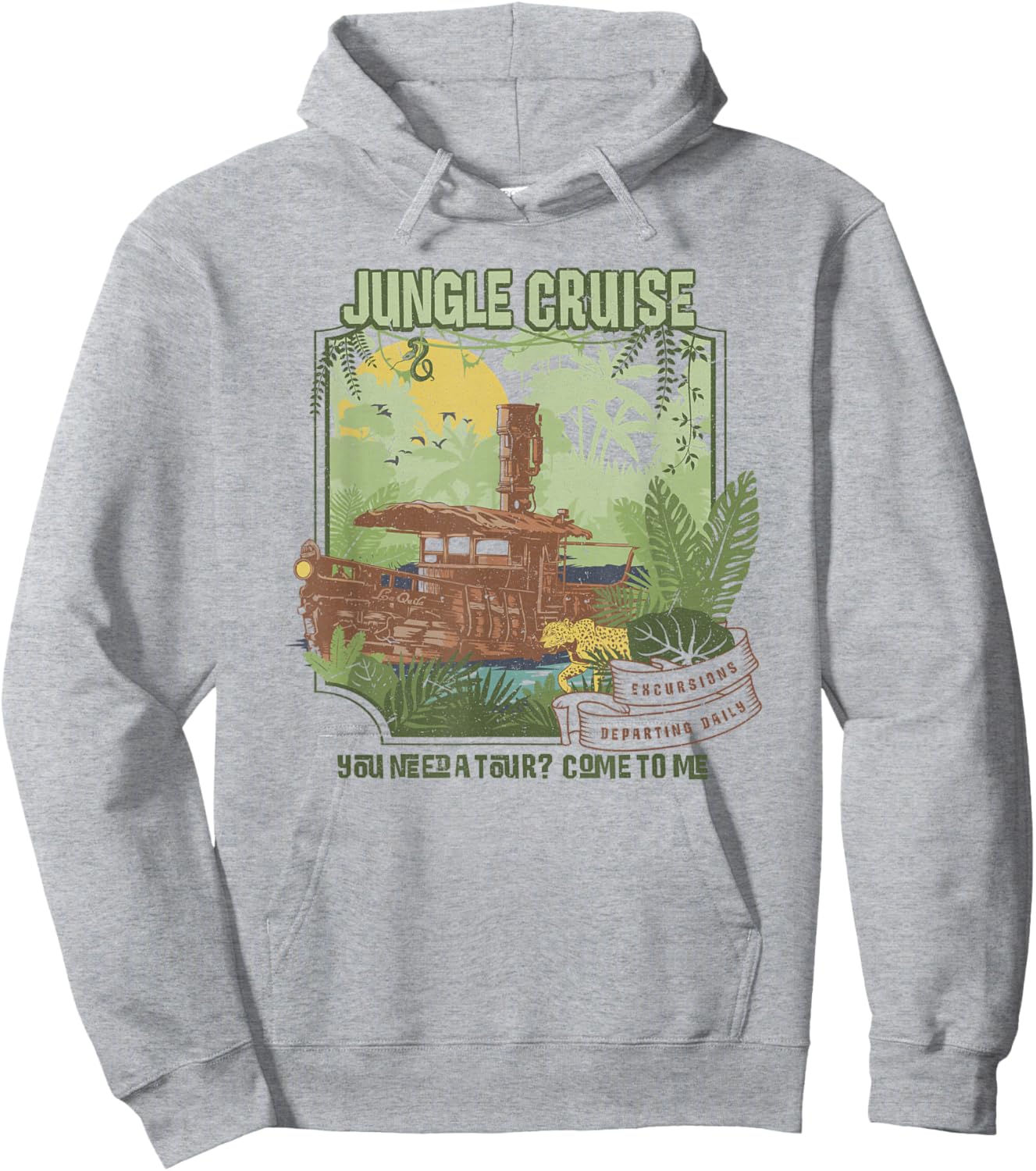 Disney Jungle Cruise You Need A Tour Come to Me Small Hoodie - Hoodie | Ash