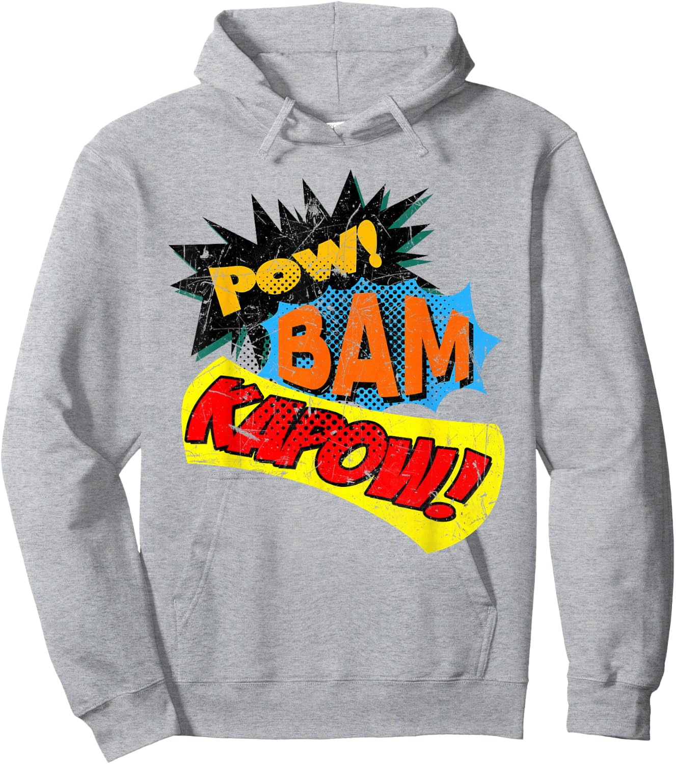 Pow! Bam! Kapow! Comic Book Sound Effect Hoodie - Hoodie | Ash