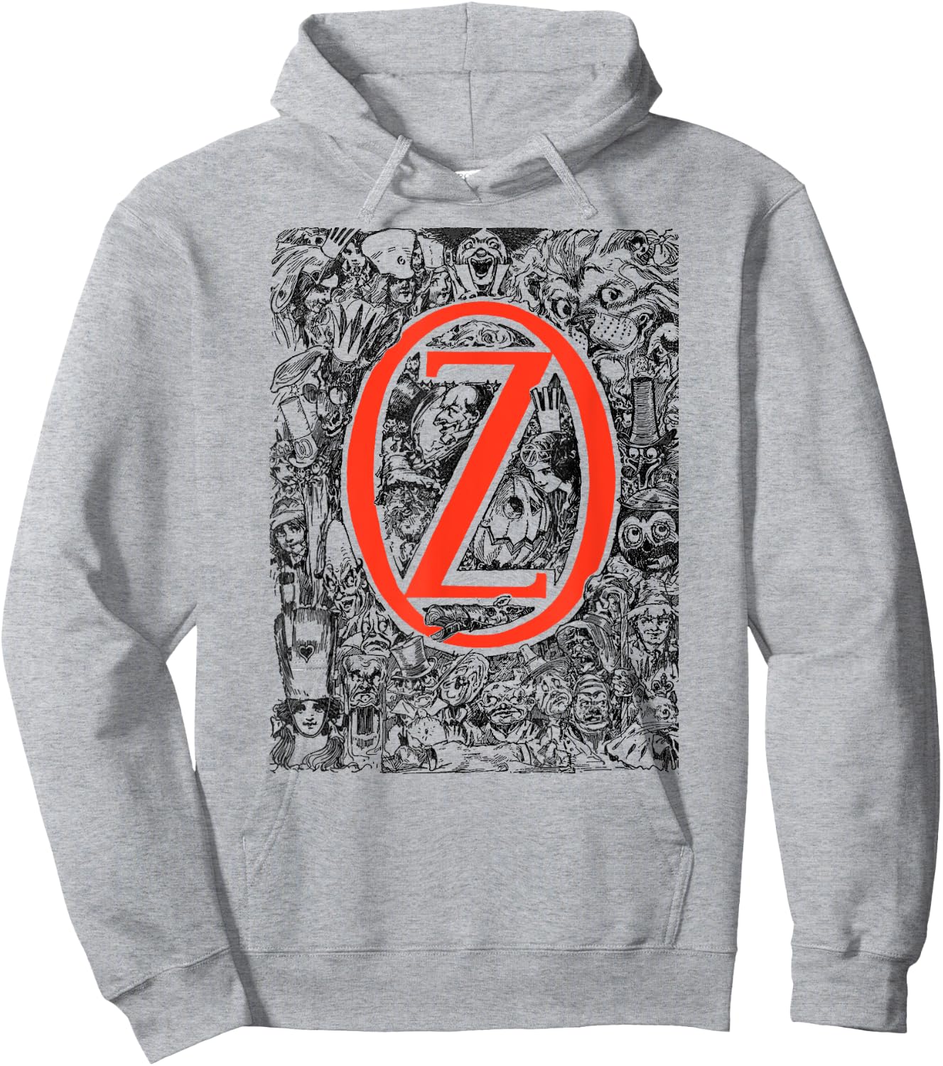 OZ Character Montage Oz Wizard, Lion, Ozma, Jack Pumpkinhead Hoodie - Hoodie | Ash