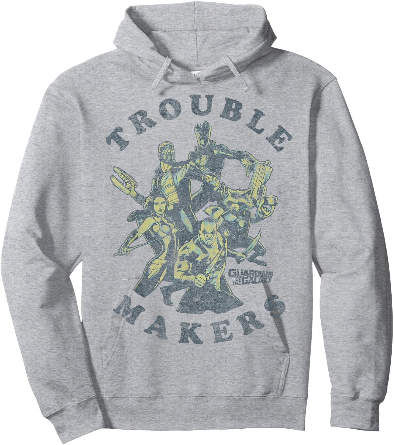 Marvel Guardians of The Galaxy Trouble Makers Small Hoodie - Hoodie | Ash