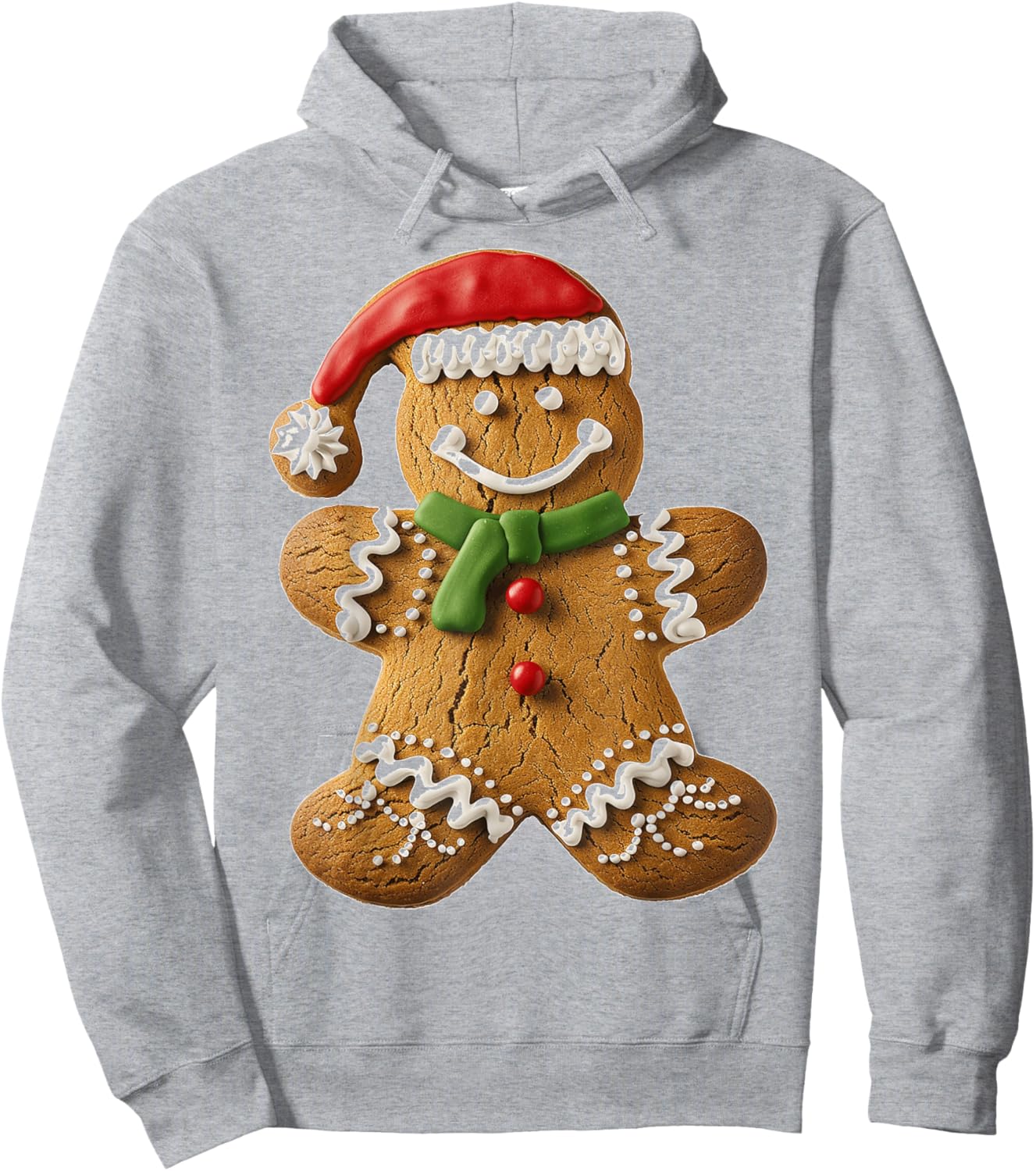 Gingerbread Christmas Graphic X-Mas Art Family Gingerbread Hoodie - Hoodie | Ash