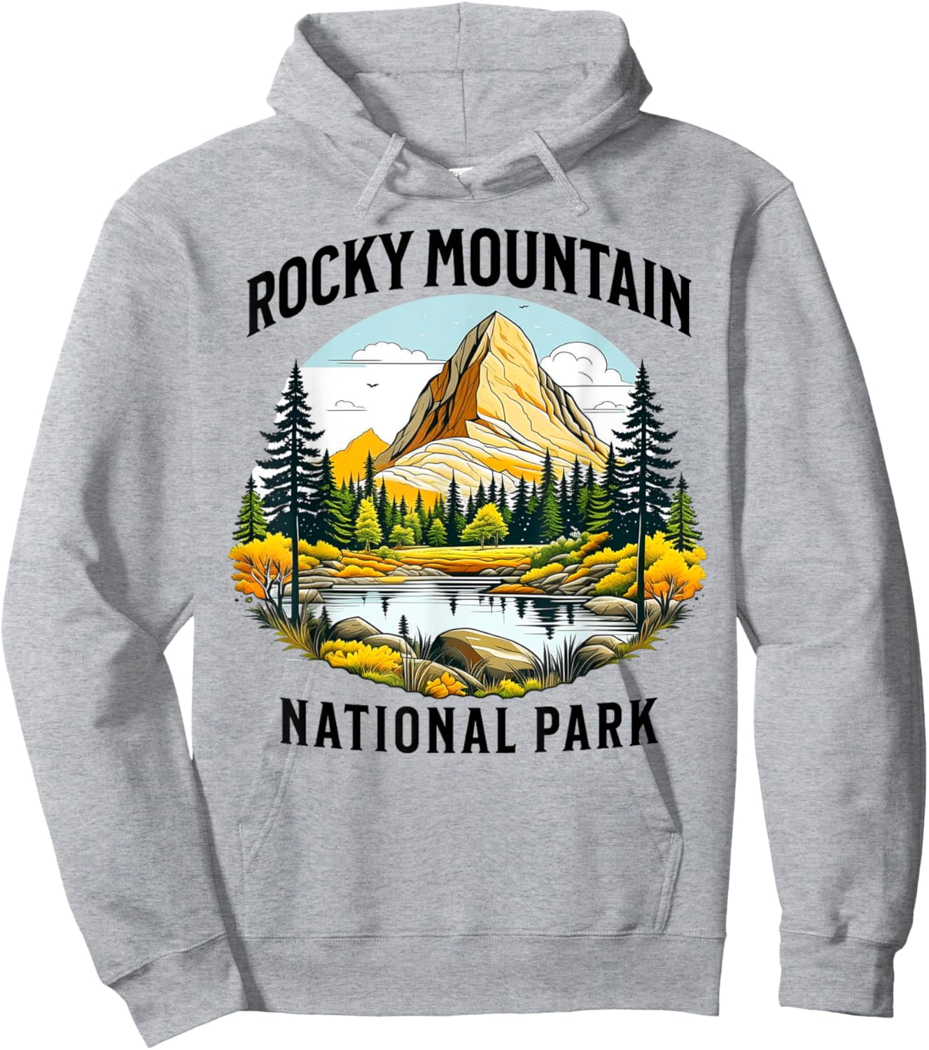 Rocky Mountain National Park Hoodie - Hoodie | Ash