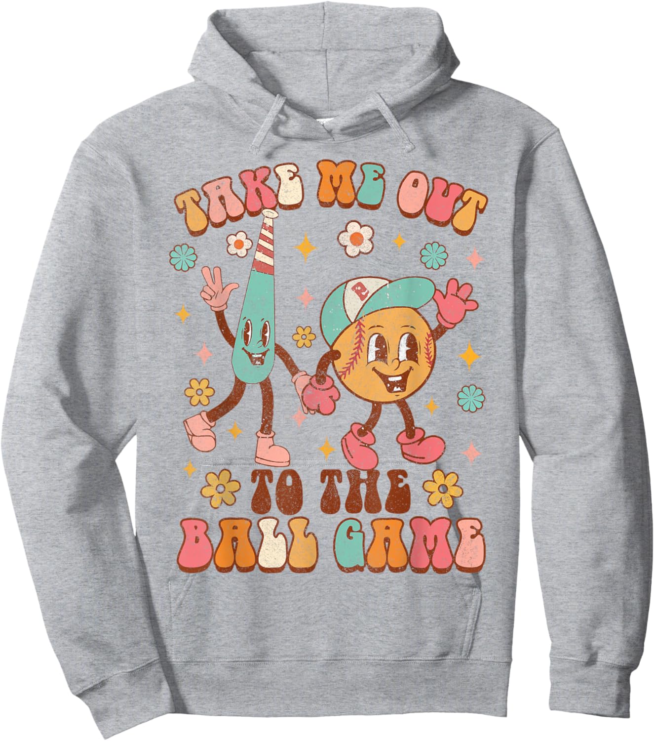 Take Me Out To The Ball Game Funny Baseball Game Day Hoodie - Hoodie | Ash