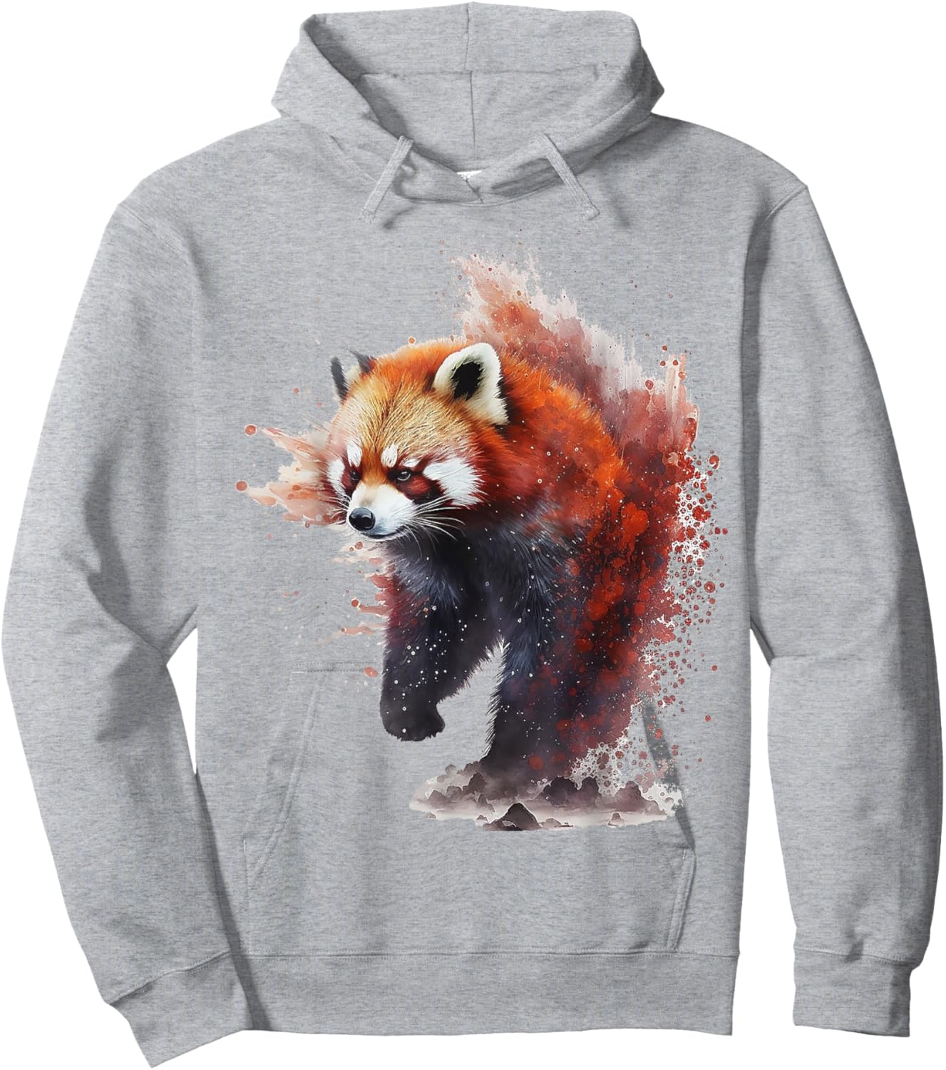 Red Panda Animal Print Art Animal Lover Red Panda Hoodie - Hoodie | Ash