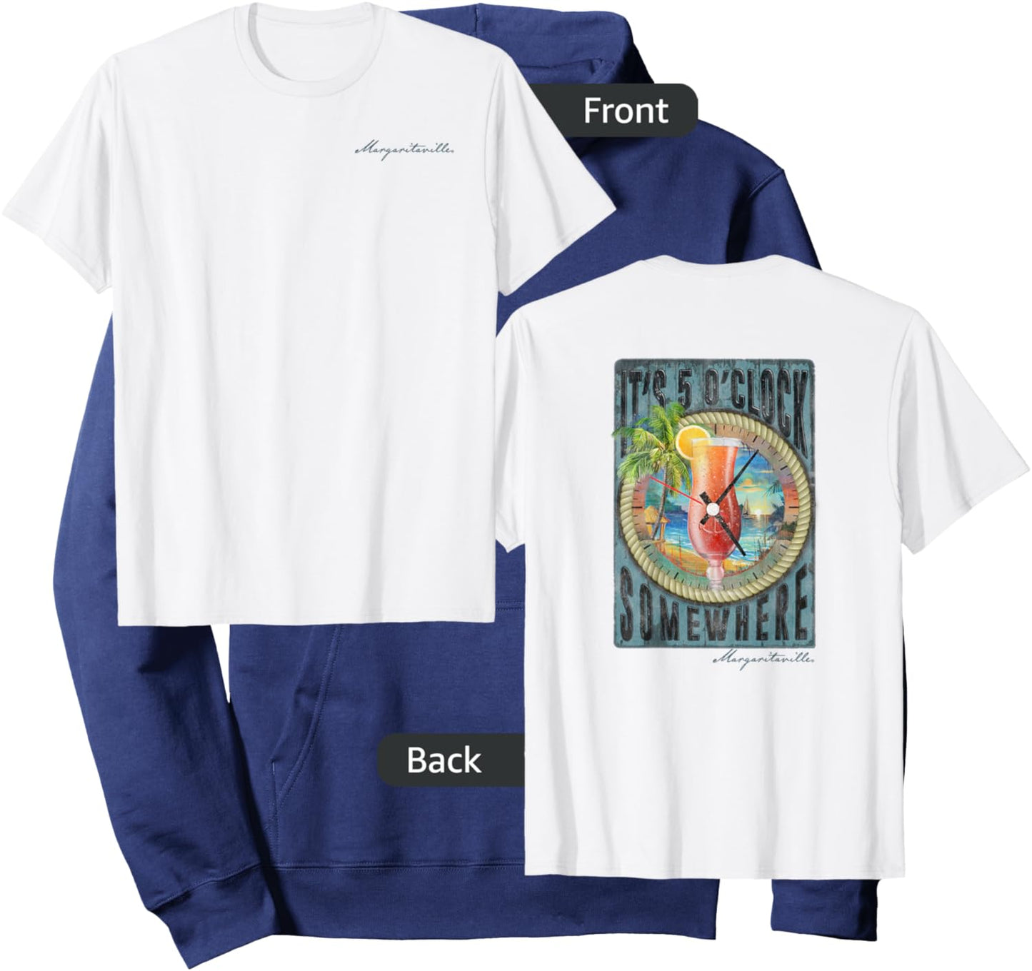 5 O'Clock Somewhere Hoodie - Hoodie | Navy