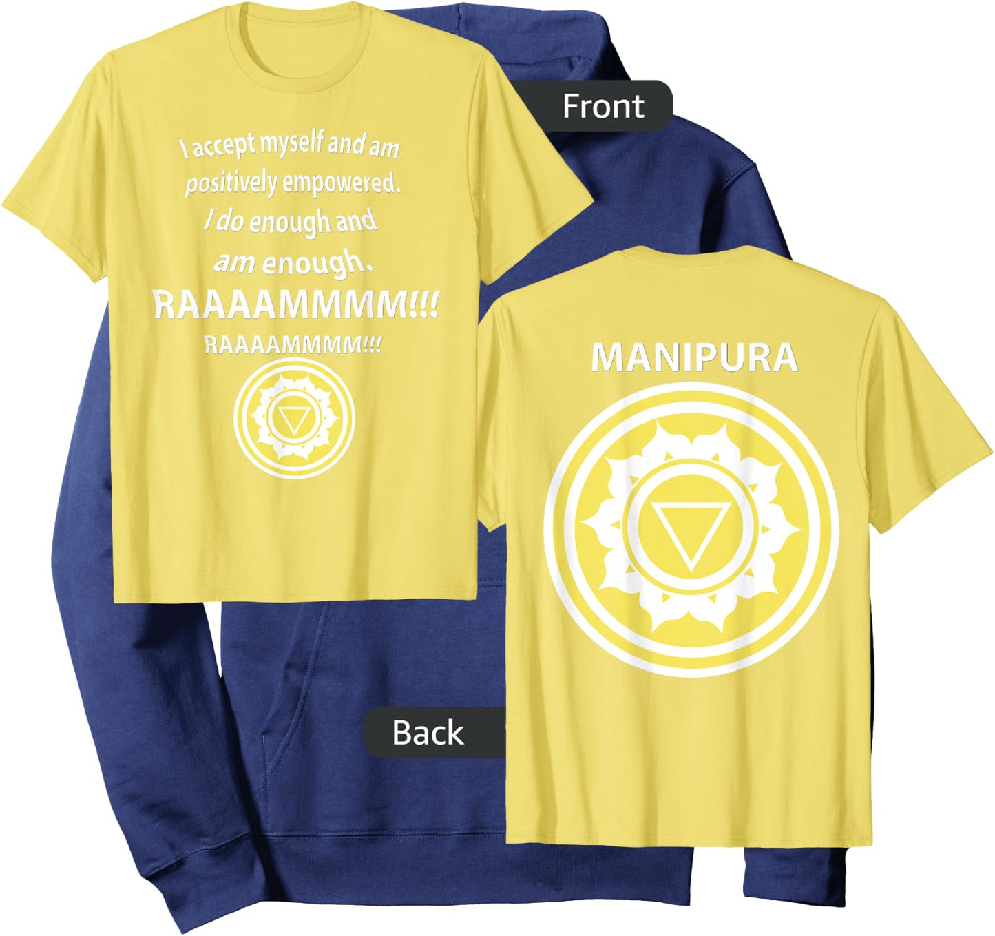 SOLAR PLEXUS CHAKRA MANIPURA Tantra Yoga MEDITATION Hoodie - Hoodie | Navy