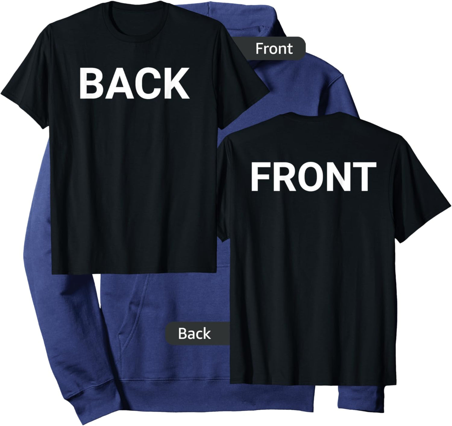 Back To Front Backwards Practical Joke Dumb Prank Gifts Hoodie - Hoodie | Navy