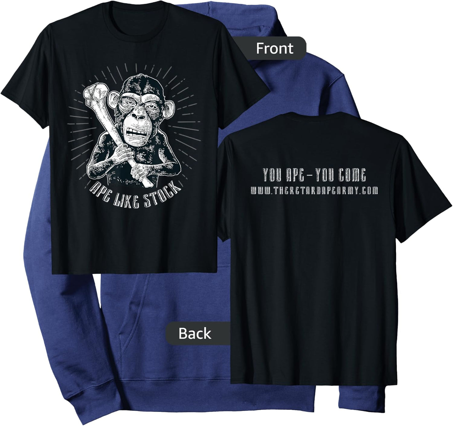 You Ape? - Ape Like Stock Hoodie - Hoodie | Navy