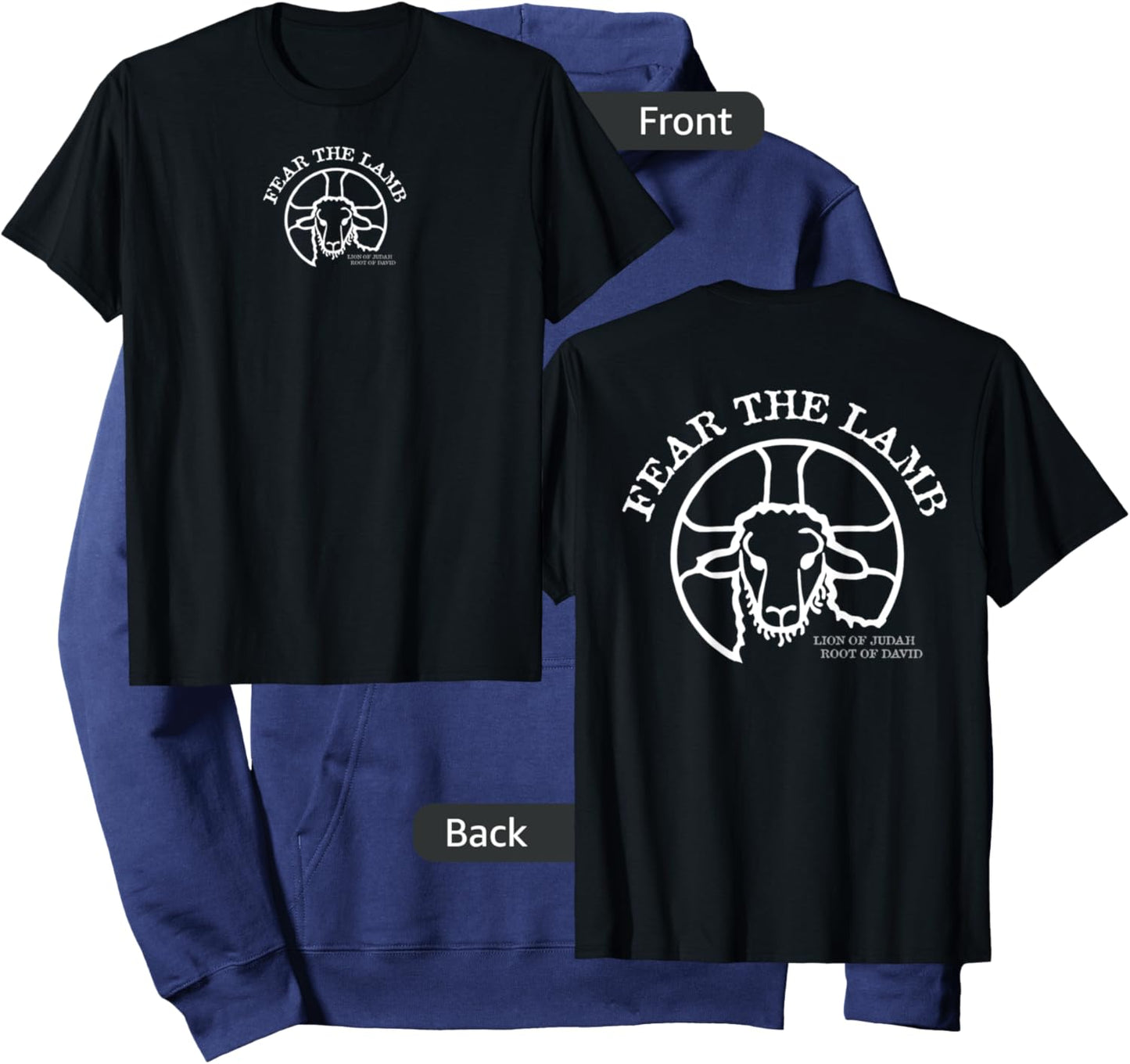 Fear the Lamb of God Jesus revelation rapture Christian Hoodie - Hoodie | Navy