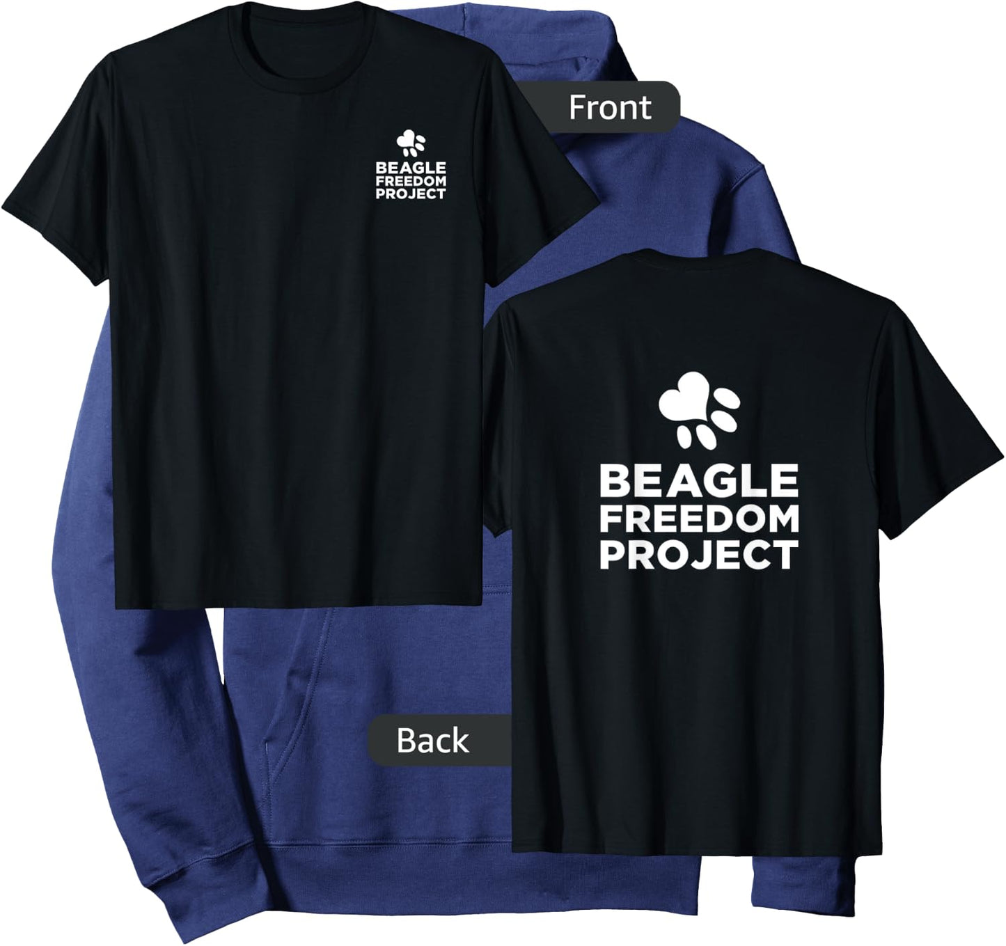 Beagle Freedom Project- Rescue Dogs- Free the beagles Hoodie - Hoodie | Navy