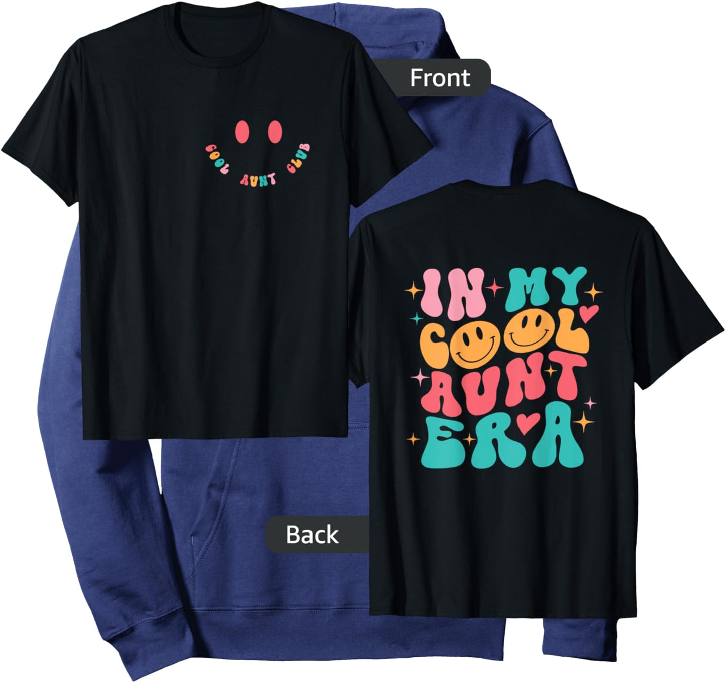 Retro In My Cool Aunt Era - Cool Aunt Club Hoodie - Hoodie | Navy