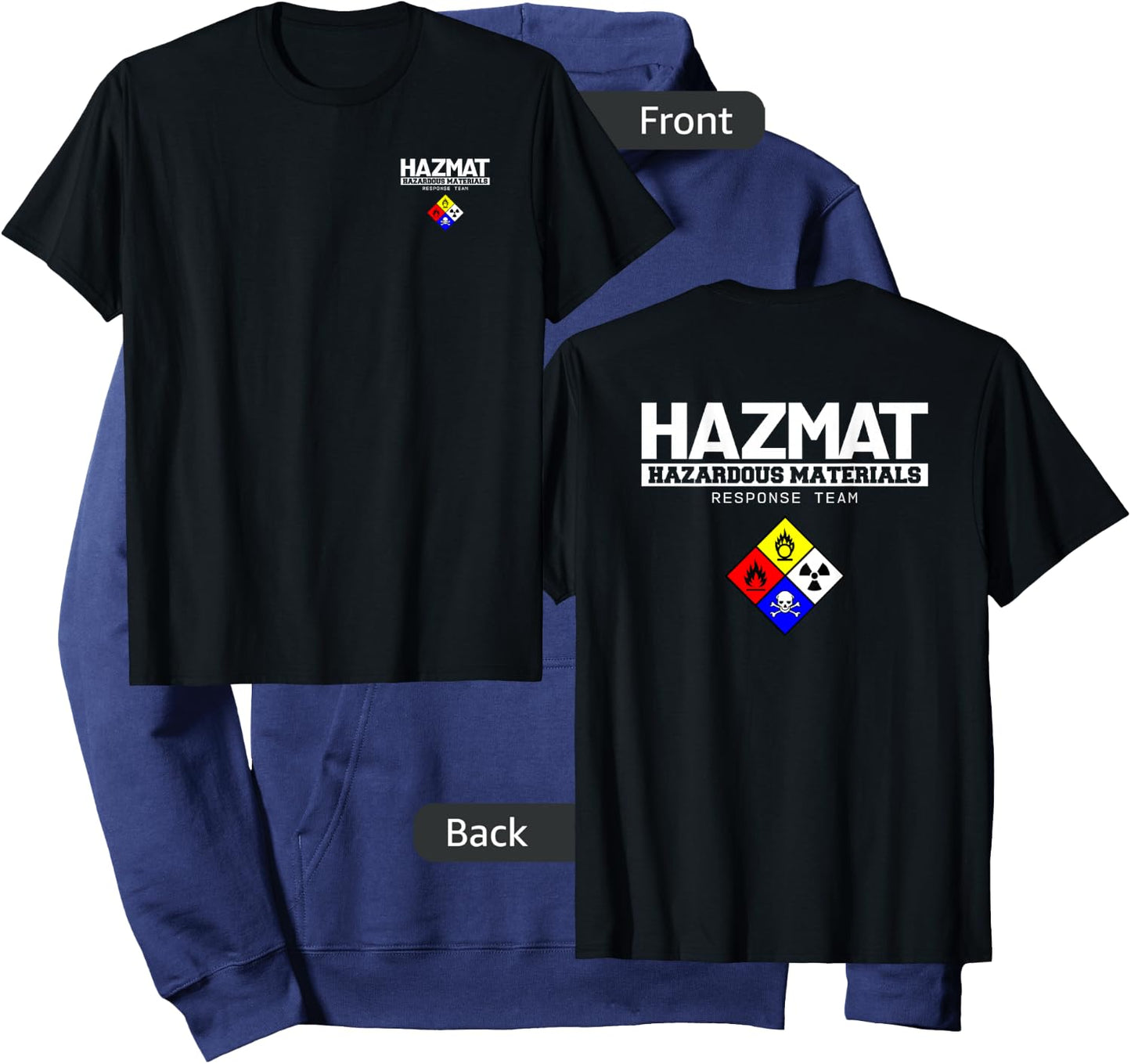 Hazmat Hazardous Material Response Team Technician Hoodie - Hoodie | Navy