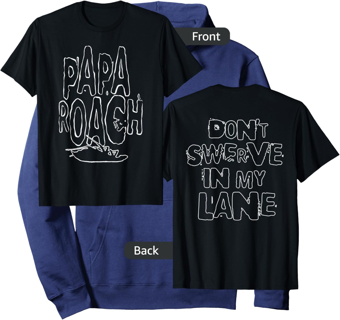 Papa Roach - Official Merchandise - Swerve Hoodie - Hoodie | Navy