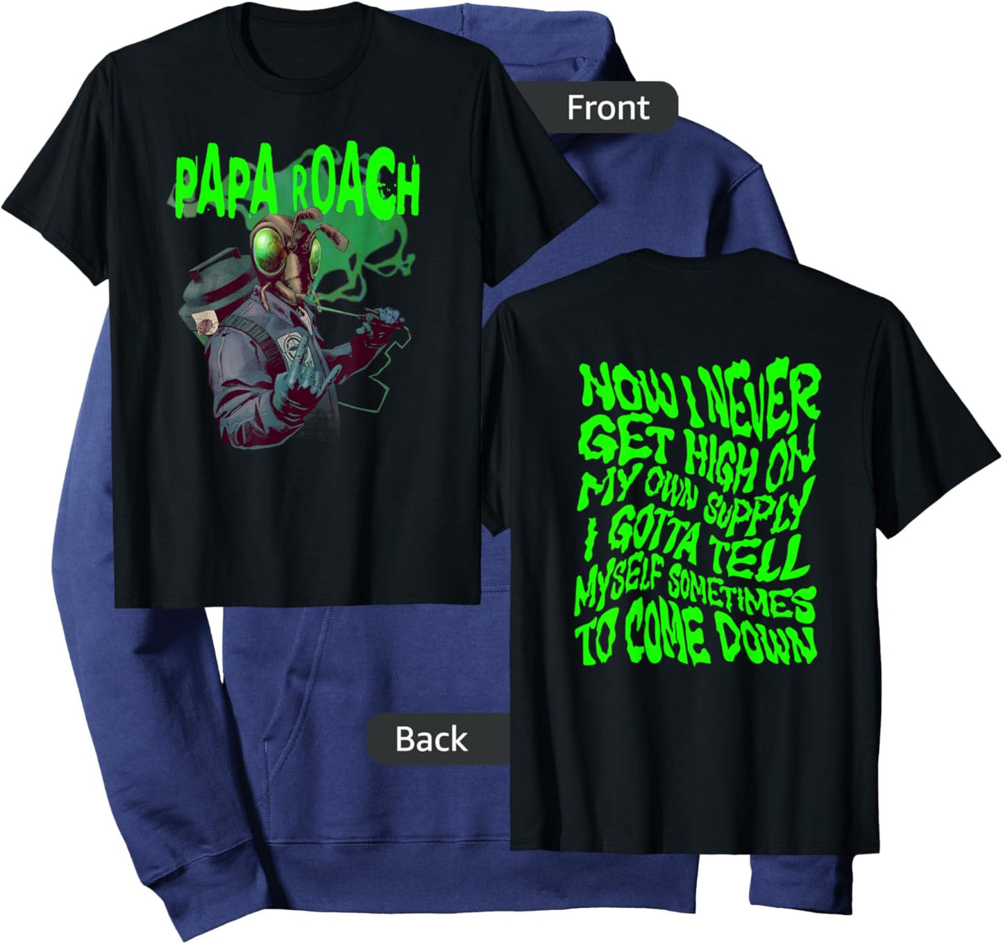 Papa Roach - Official Merchandise - Exterminator Hoodie - Hoodie | Navy