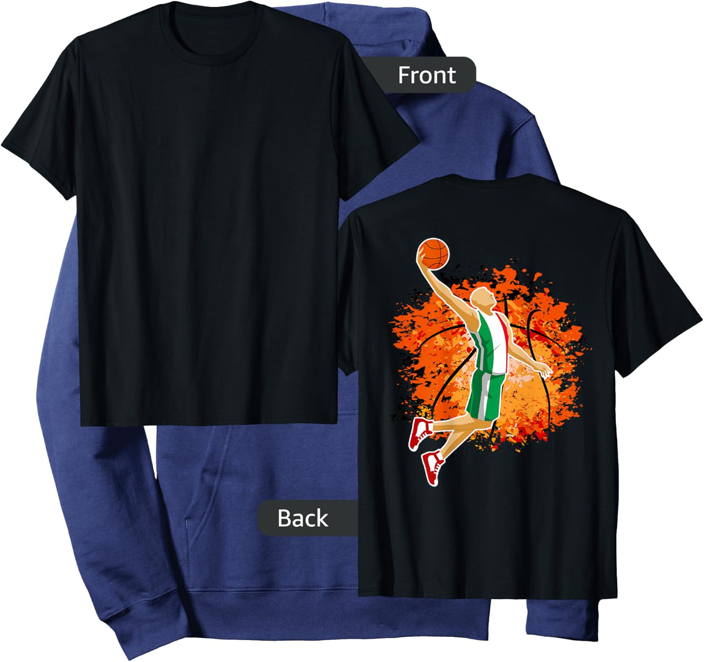Italy National Basketball Jersey Italian Slam Dunk Gift Hoodie - Hoodie | Navy