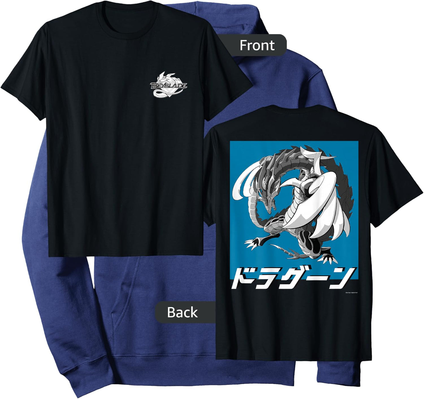 Beyblade Dragoon Monochrome Hoodie - Hoodie | Navy