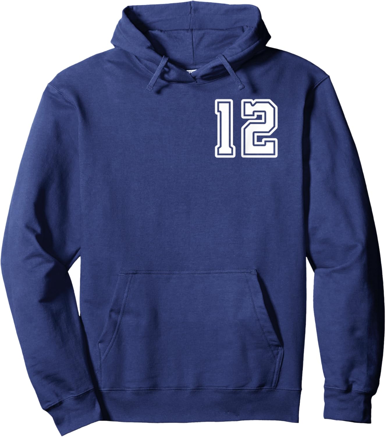 Number 12 Shirt #12 Player Sports Team Men Women Kids Hoodie - Hoodie | Navy