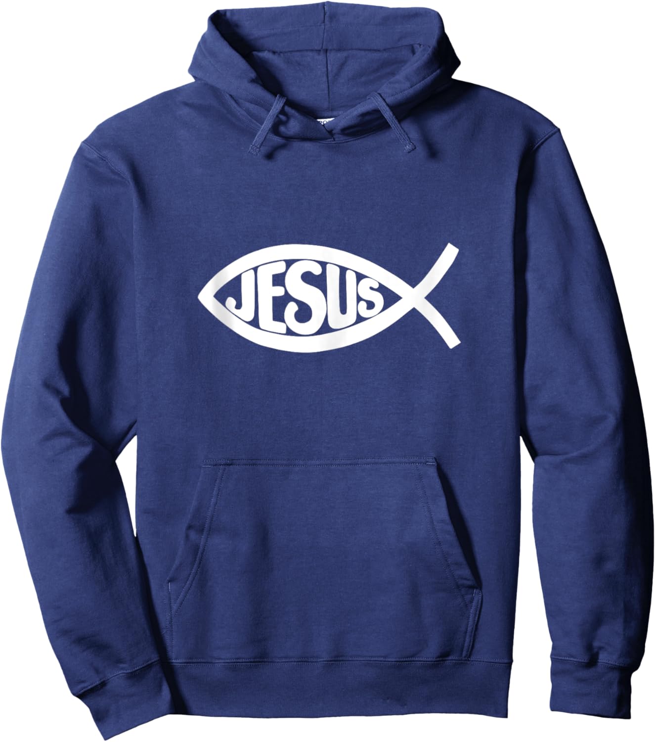 Jesus Fish Hoodie - Hoodie | Navy
