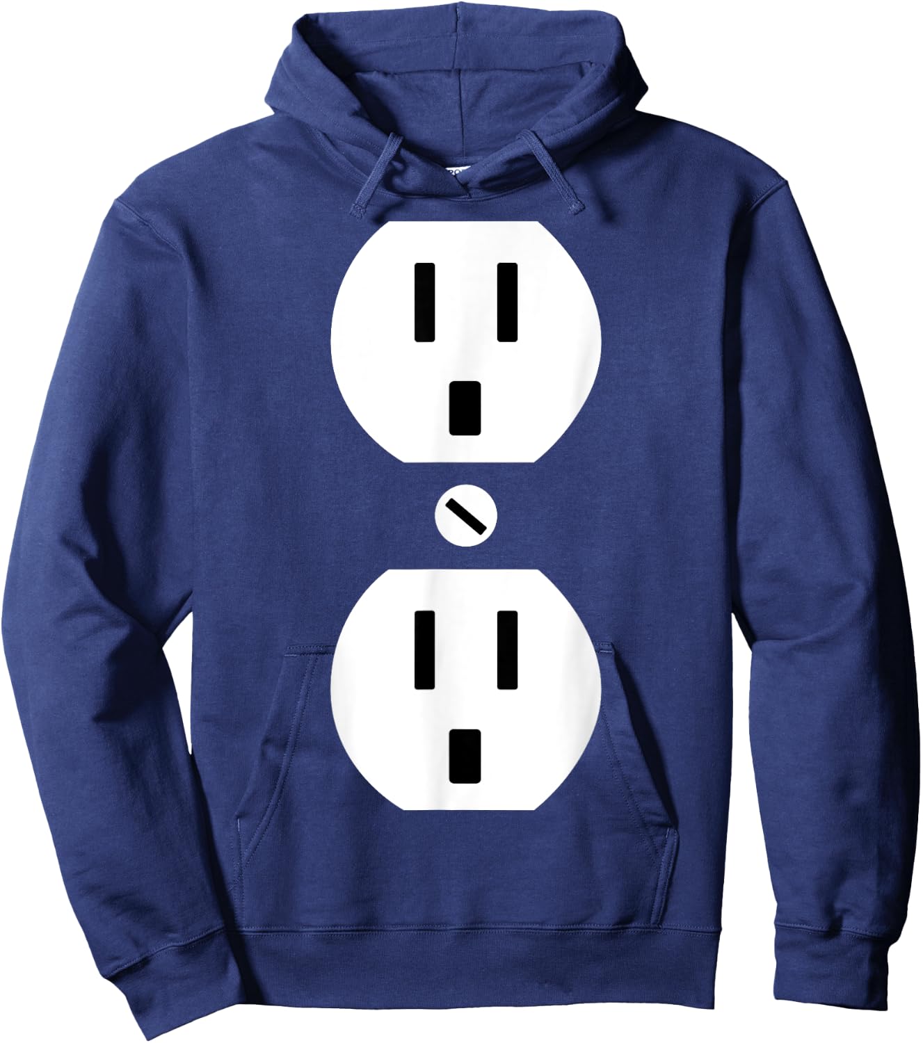 Couple Plug Socket Matching Costume Funny Halloween Gifts Hoodie - Hoodie | Navy