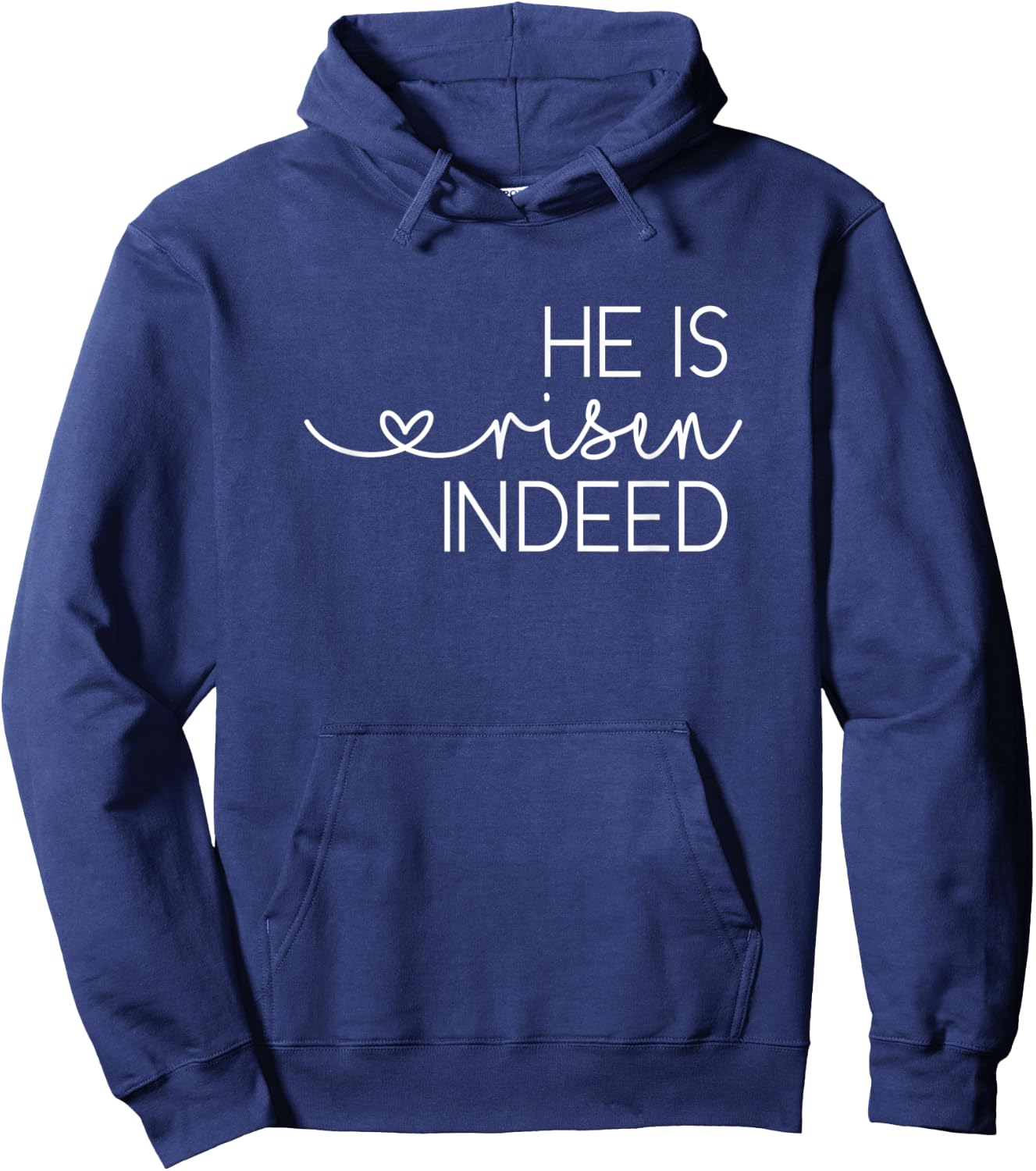 He is Risen Indeed Women's Christian Easter Shirt Hoodie - Hoodie | Navy