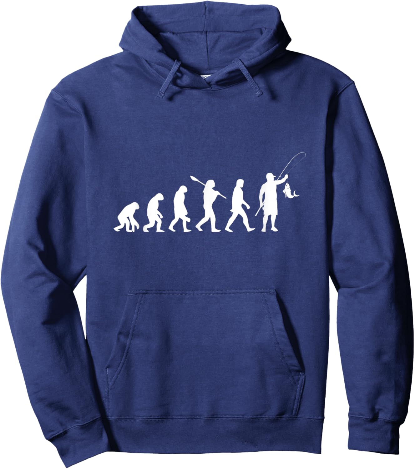 Fishing Fish Fishing Design Fishing Rod Evolution fishing Hoodie - Hoodie | Navy