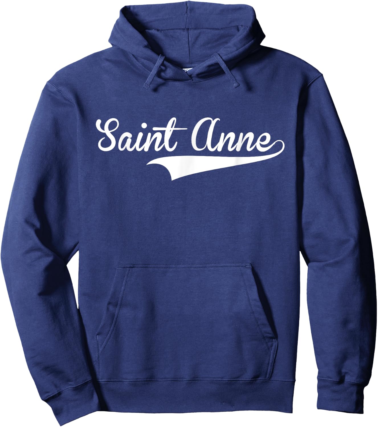 SAINT ANNE Baseball Vintage Retro Font Hoodie - Hoodie | Navy