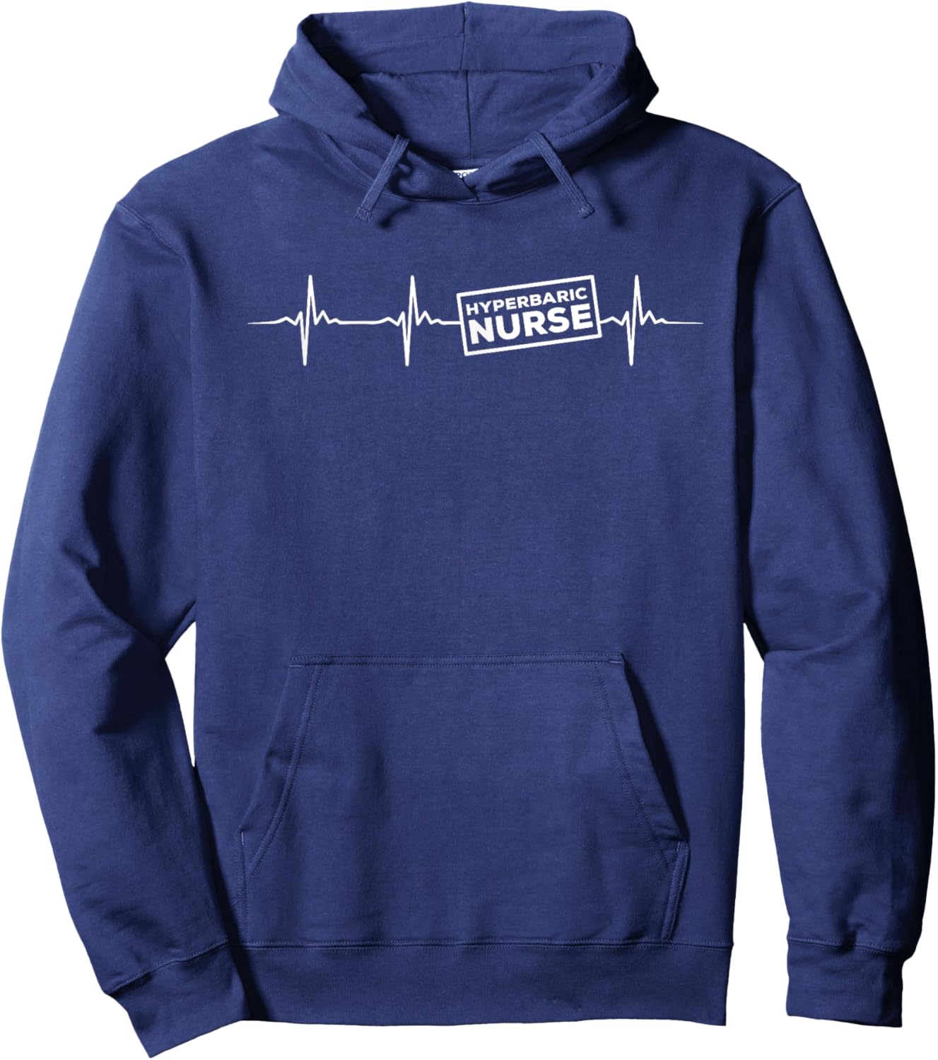 Hyperbaric Nurse Heartbeat Outfit Undersea Nurses Hoodie - Hoodie | Navy