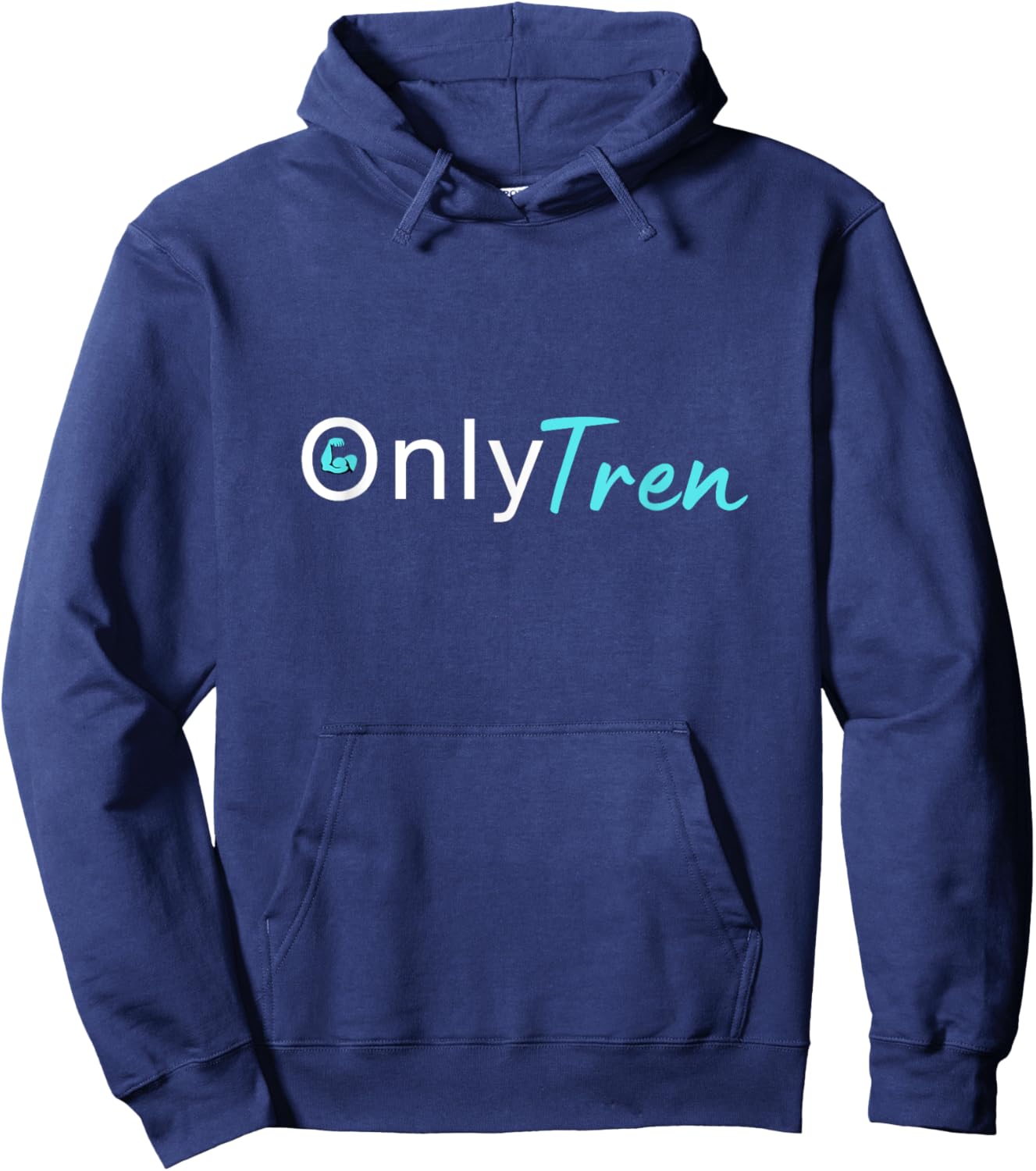 Only Tren, Funny Steroids Gym Anabolic Bodybuilding Fitness Hoodie - Hoodie | Navy