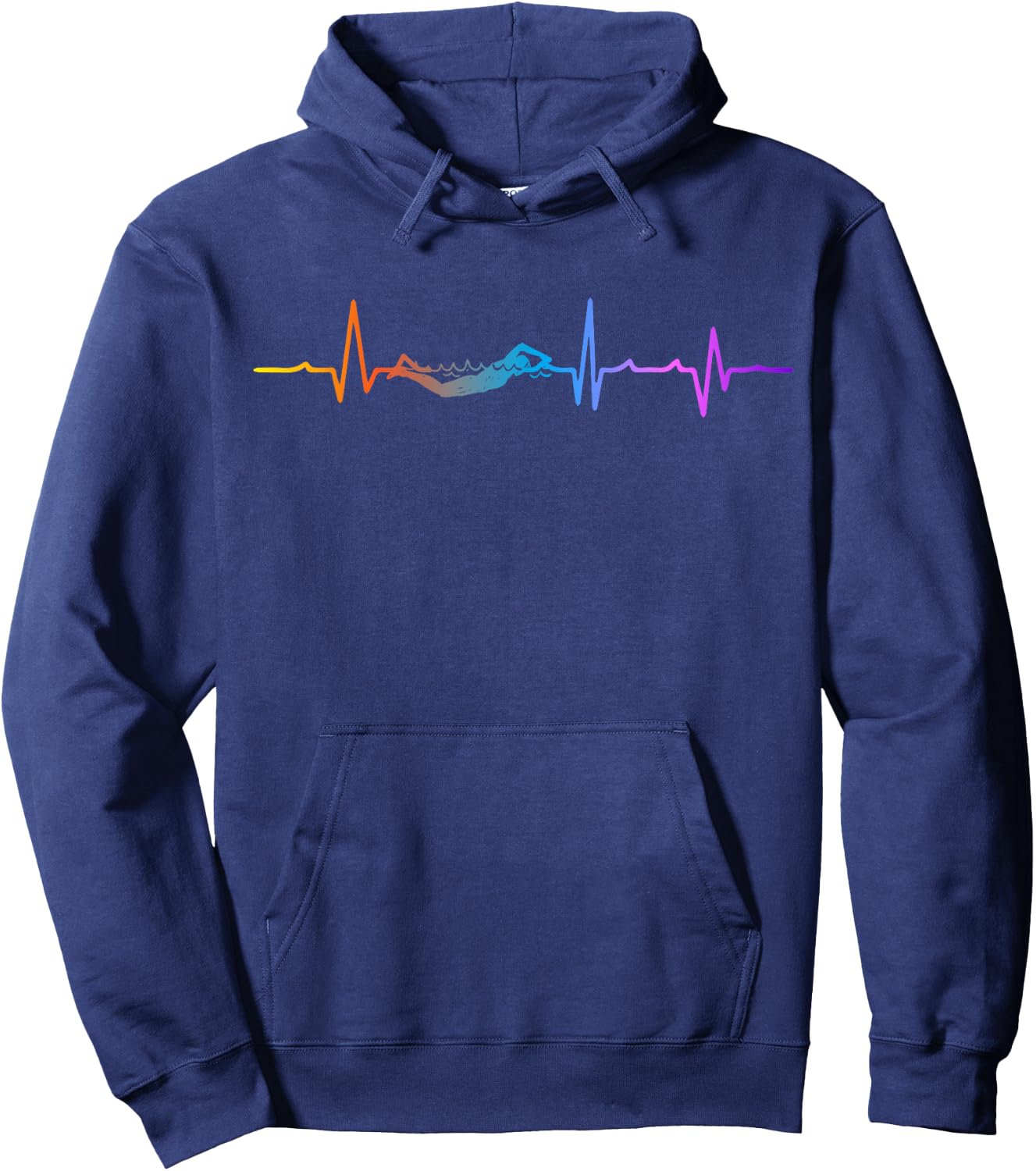 Funny Swimming Graphic Gift Swim Coach Swim Team Hoodie - Hoodie | Navy